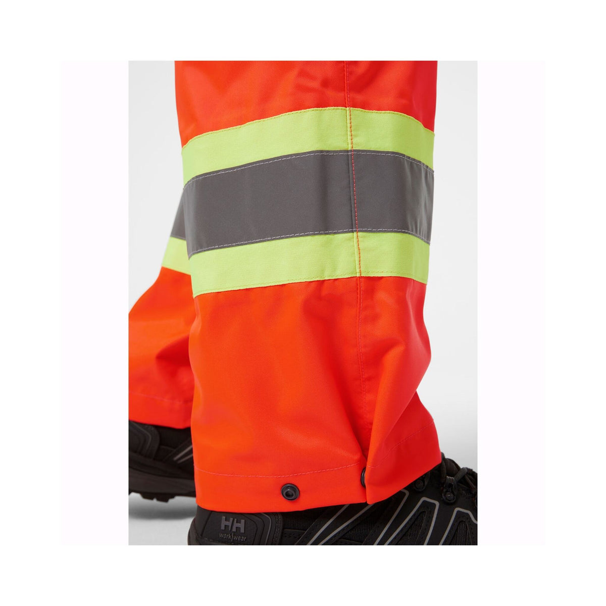 Helly Hansen Men's Hi Vis Shell Bib Work Pants 71443 Alta - CSA Helly Tech, Waterproof, Breathable, Reflective, Adjustable, Construction, Utilities | Sizes S-4XL - Items