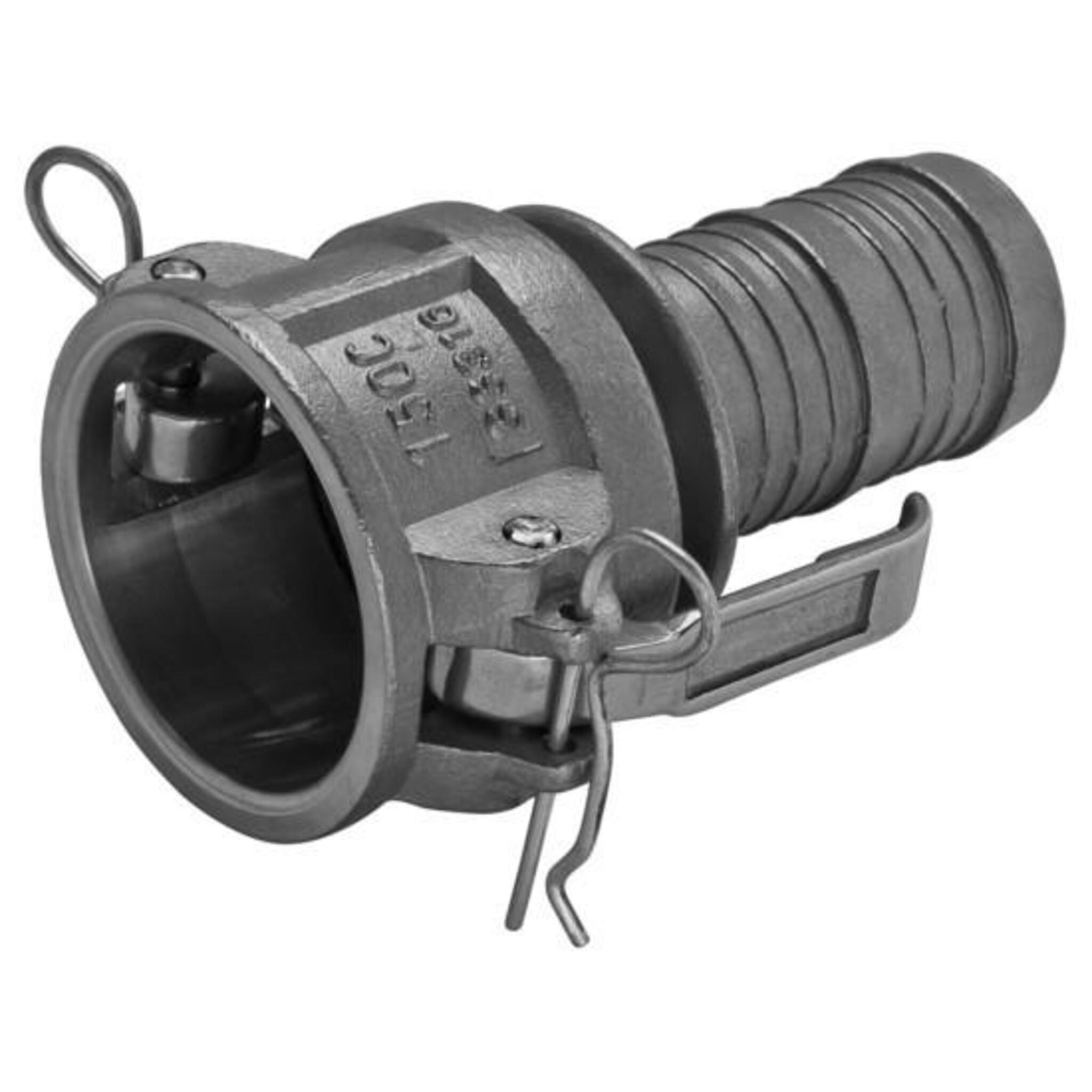 ISI 2" Stainless Steel Camlock Coupler - Female Camlock X Hose Barb, 316 Stainless Steel