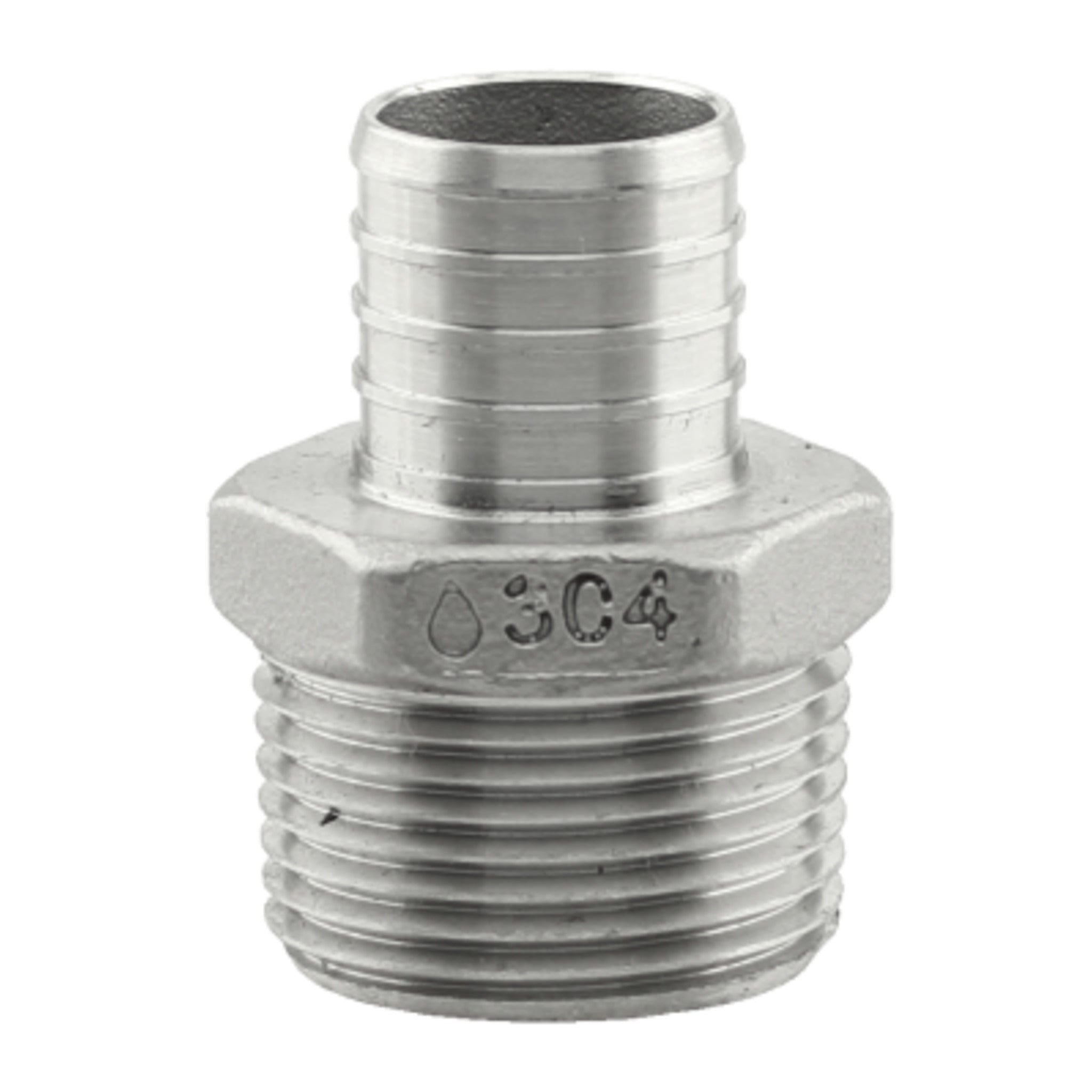 304 Stainless Steel PEX x MPT Adapter ā Corrosion-Resistant, Durable, High-Flow Fitting for Plumbing, Hydronic Heating & Chemical Transfers