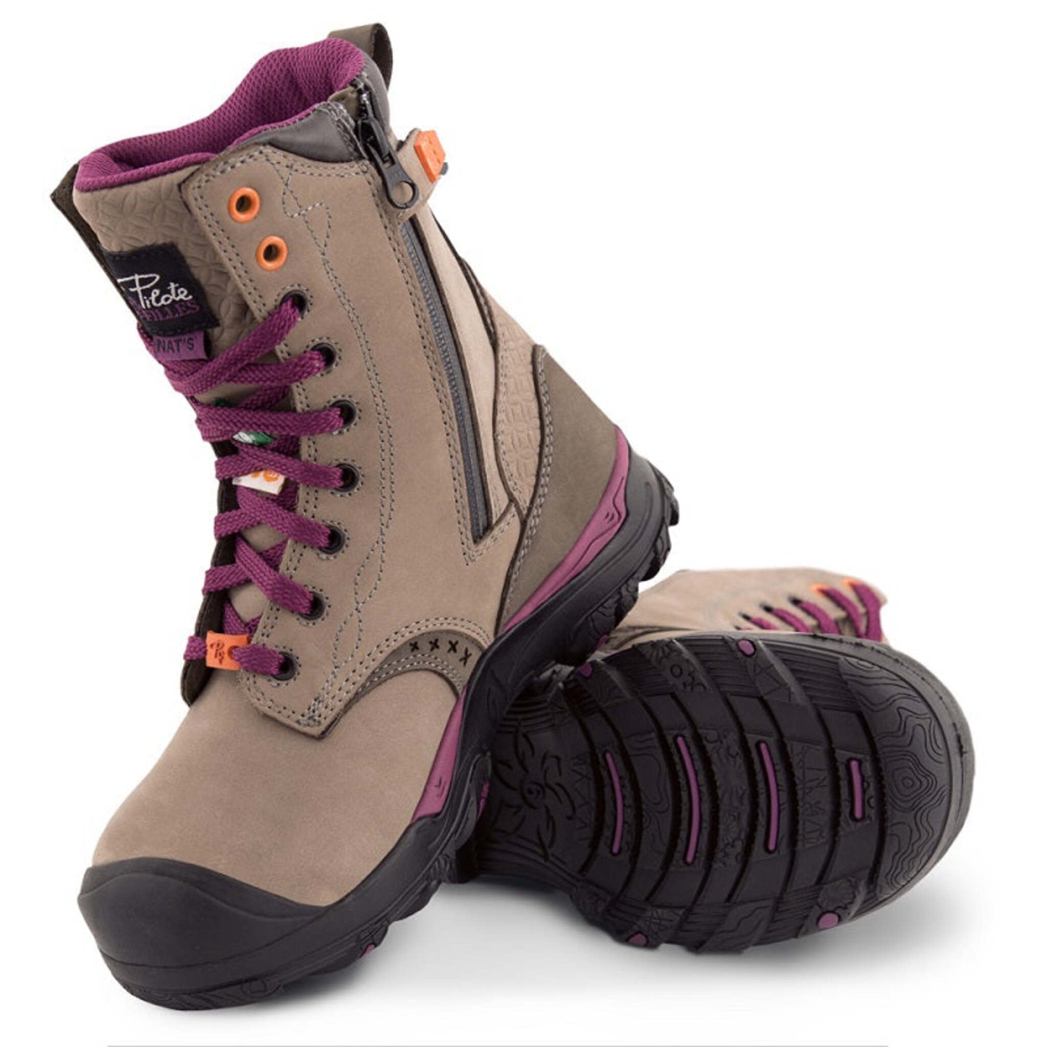 Workwear Boots Womens Purple Work Boots Blundstone 887 Women's