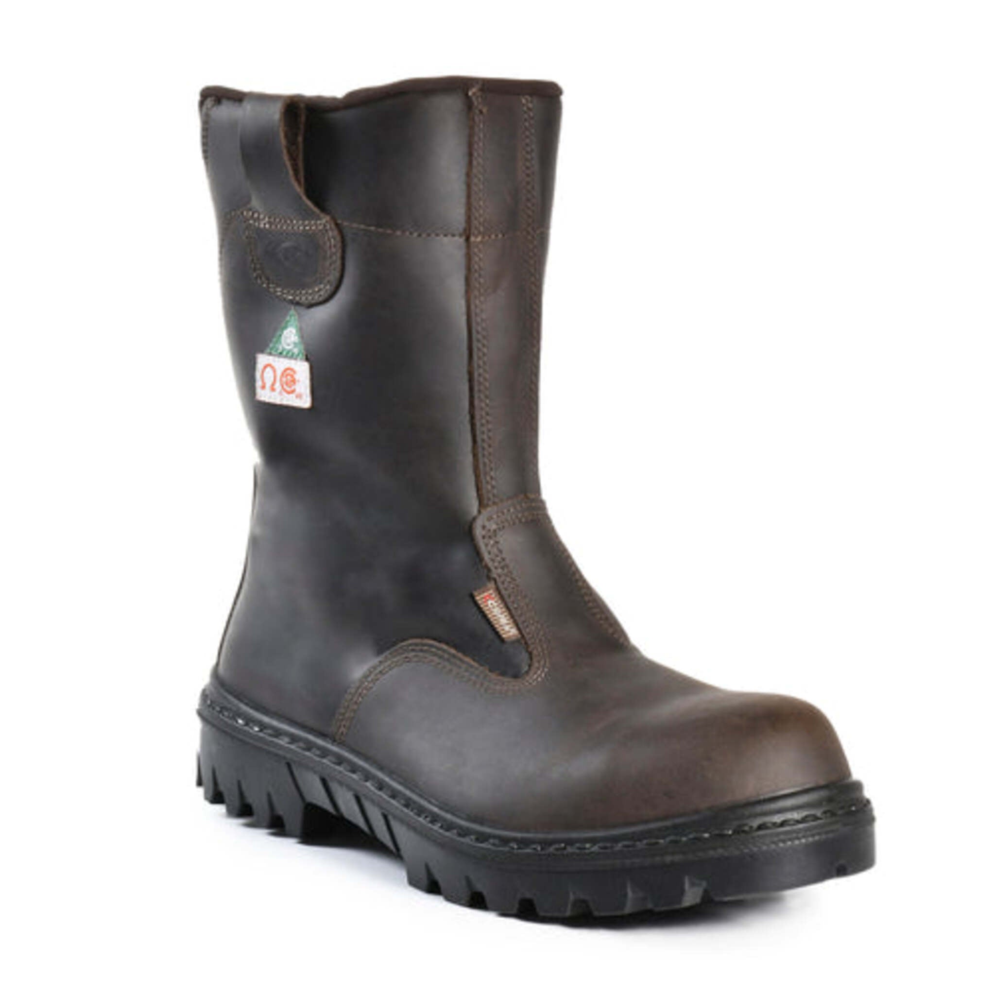 Cofra Men's Roughneck Pull-On Safety Boots | CSA/ASTM Approved, 9" Water Repellent Nubuck Leather, Composite Toe, Heat Resistant Outsole | Sizes 7-13