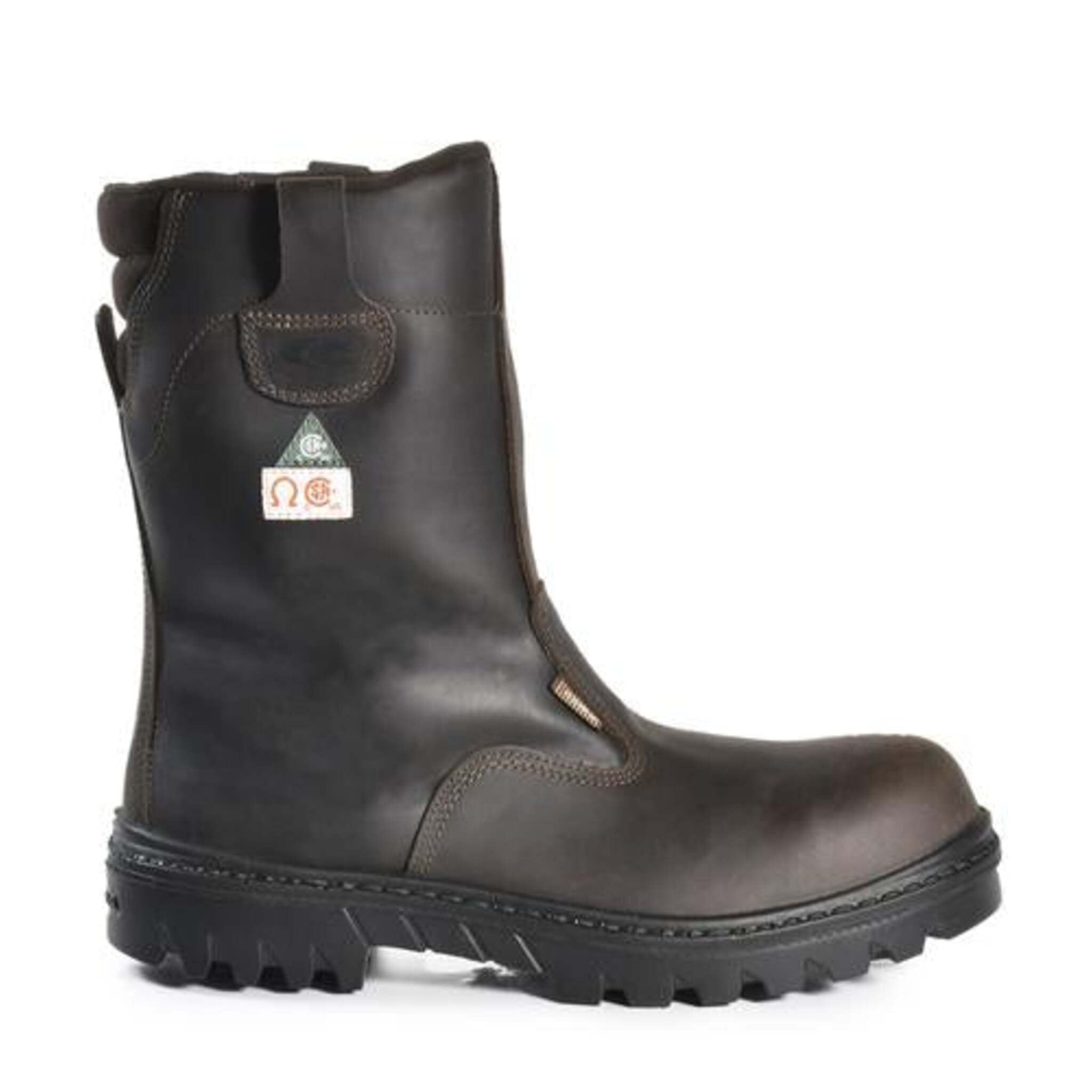 Cofra Men's Roughneck Pull-On Safety Boots | CSA/ASTM Approved, 9" Water Repellent Nubuck Leather, Composite Toe, Heat Resistant Outsole | Sizes 7-13