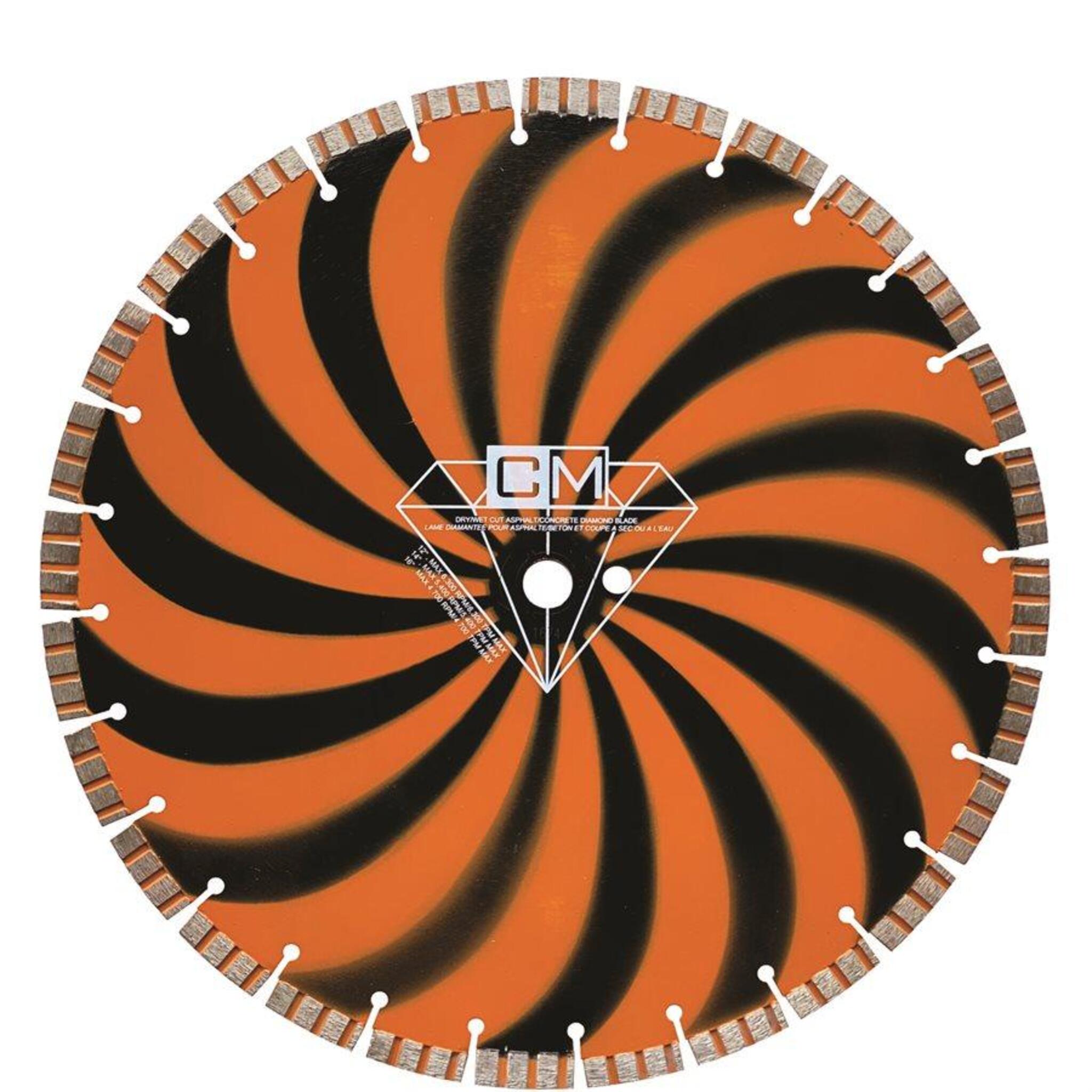 Concrete & Asphalt Cutting Diamond Blades – DUO Dual-Purpose Blades for High-Speed Gas Saws | 12" & 14" Sizes Available