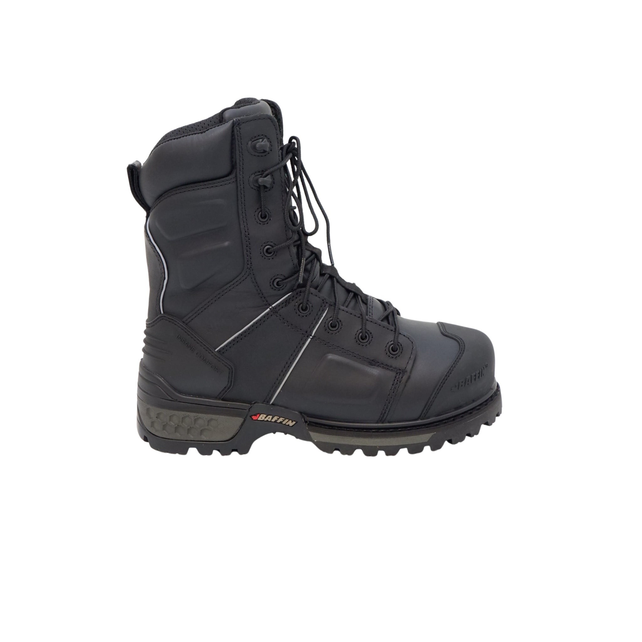 Baffin Men's Safety Work Boots Monster Internal Metguard 8” All Season Leather Waterproof Extreme Comfort with Composite Toe | Sizes 7 - 14