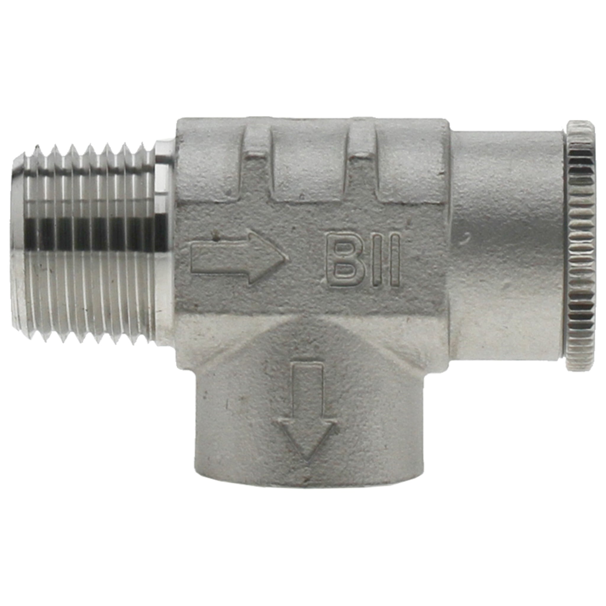 304 Stainless Steel Pressure Tank Relief Valves - Pre-Set for Cold Water Systems - Overpressure Protection for Residential & Commercial Installations