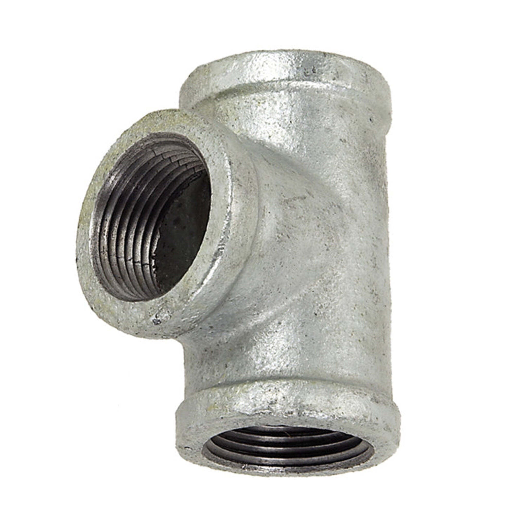 Galvanized Iron Class 125 Tee Pipe Fitting, FPT, Hot-Dip Galvanized, C