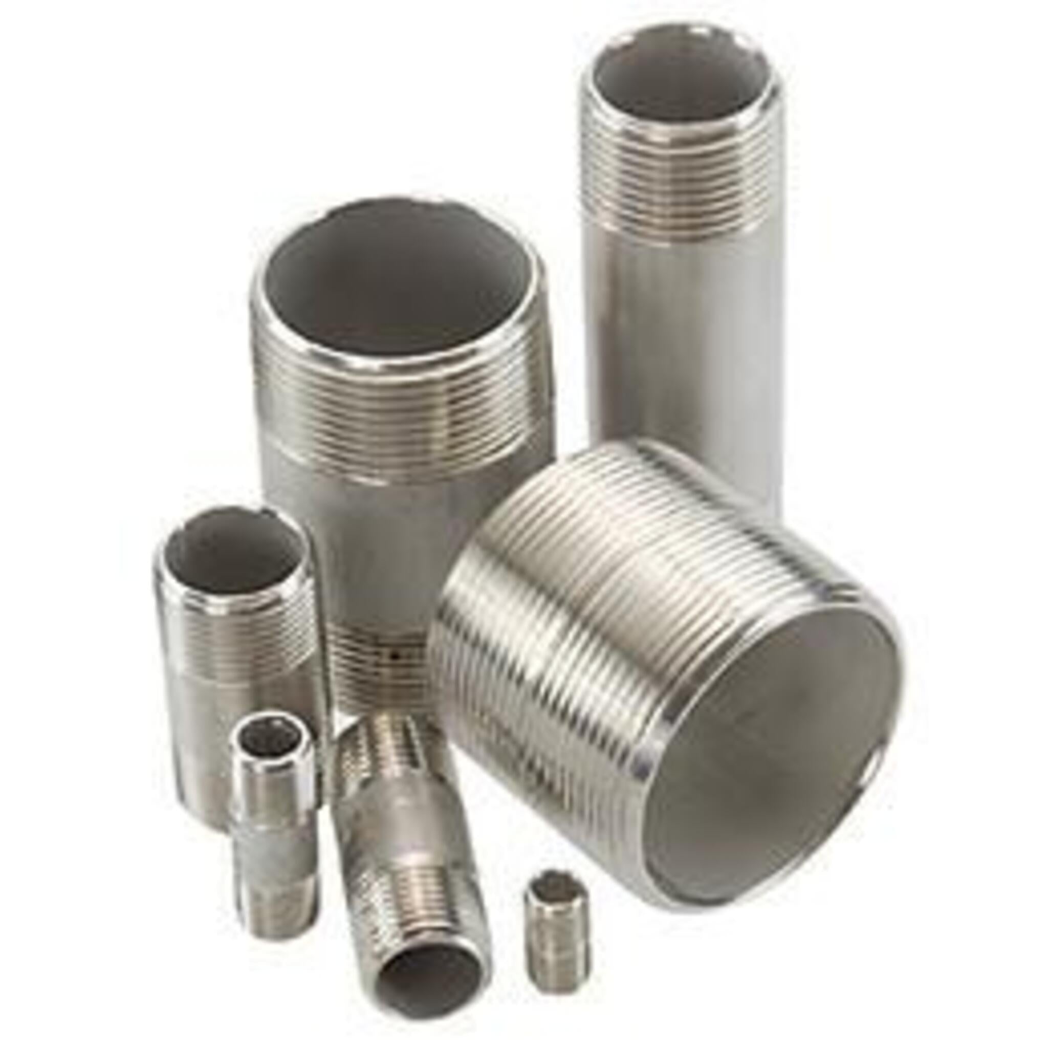Stainless Steel Sch 40 Threaded Pipe Nipples Fittings and Valves - Cleanflow
