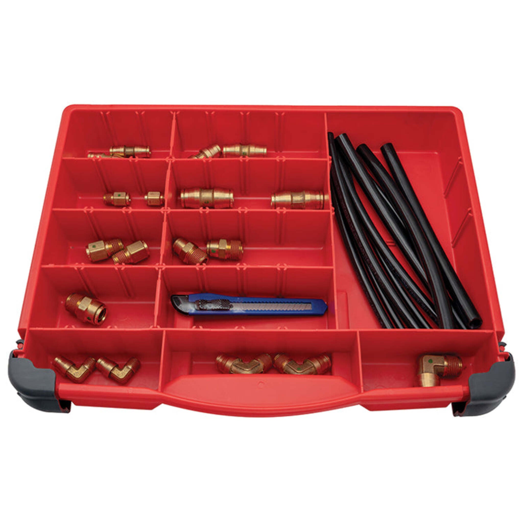 Brass D.O.T. Air Brake Fittings Kit for Nylon Tube Repairs
