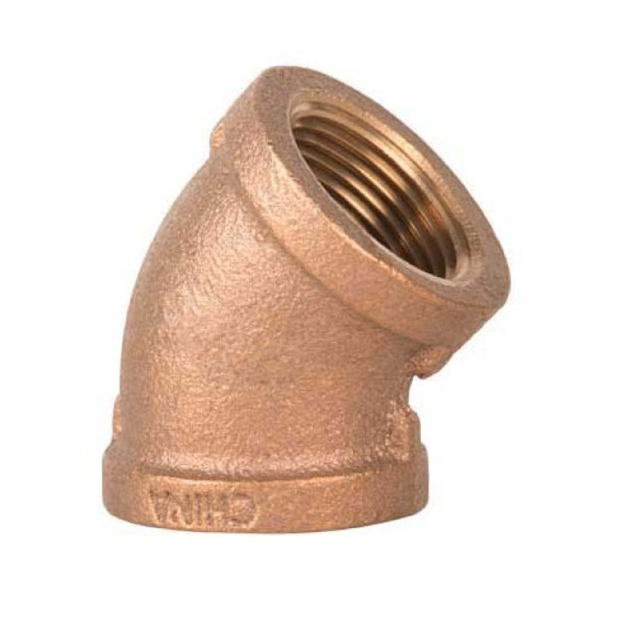 Lead-Free Bronze 45° Elbow Pipe Fitting Class 125 - FPT | NSF-61 Certified, Corrosion-Resistant for Safe Plumbing in Residential & Commercial Systems