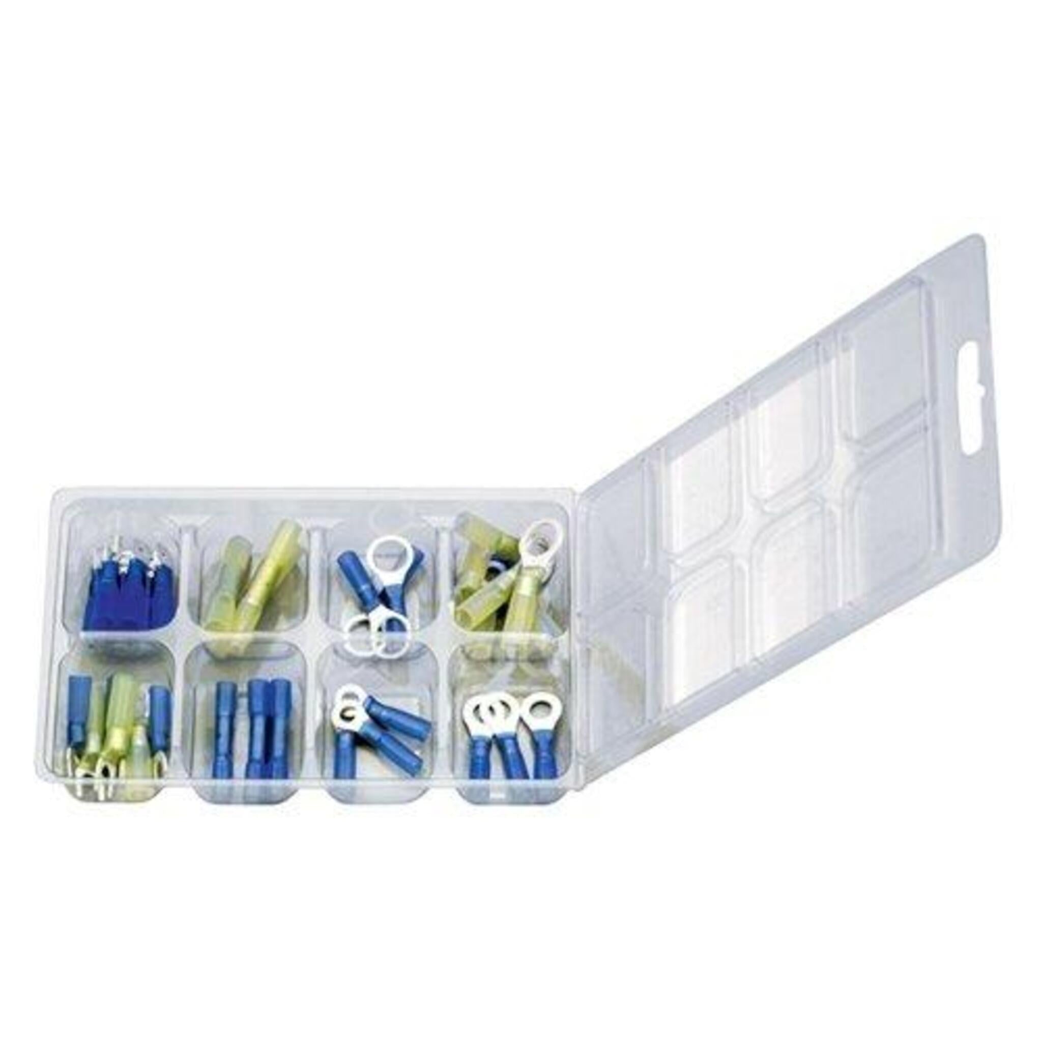 Quick Cable Solderless Heat Shrink Terminal Kit - 33 Piece Maintenance Supplies - Cleanflow