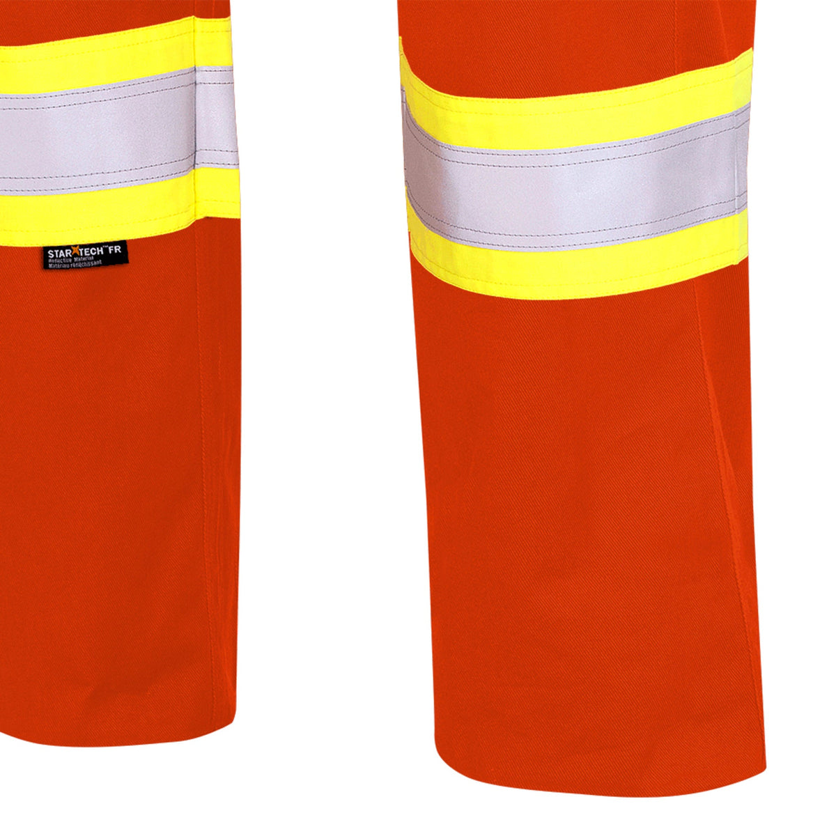 Pioneer Men's Hi Vis FR-Tech® Safety Work Pants, CSA Z96-15, Flame Resistant, 88% Cotton/12% Nylon, Reflective Tape, Durable | Sizes 30-50 - Items