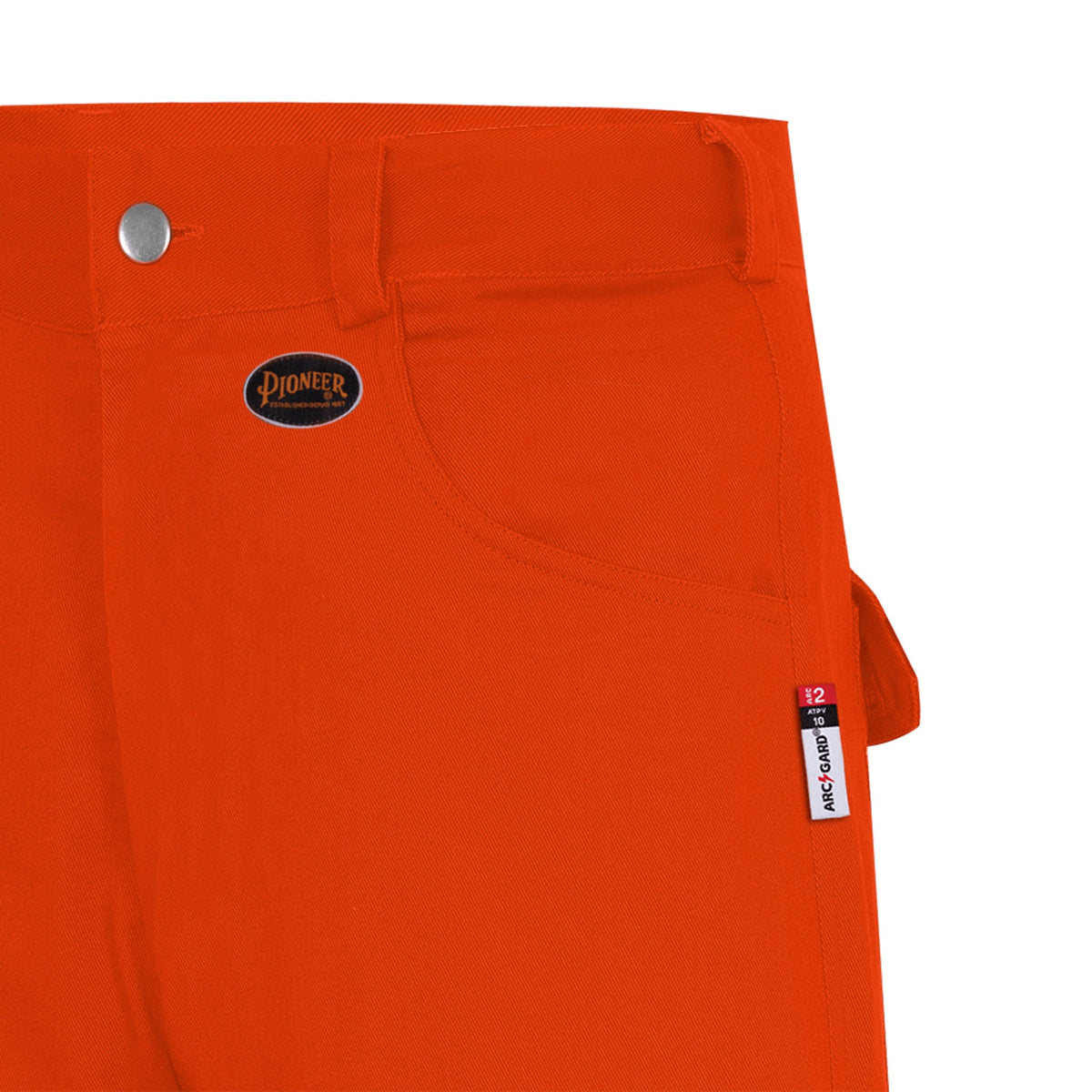 Pioneer Men's Hi Vis FR-Tech® Safety Work Pants, CSA Z96-15, Flame Resistant, 88% Cotton/12% Nylon, Reflective Tape, Durable | Sizes 30-50 - Items