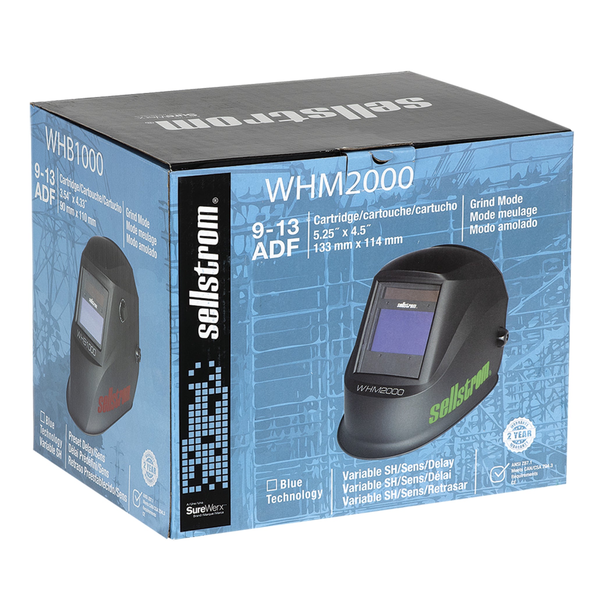 Sellstrom Advantage Plus Series Welding Helmet with Large ADF Personal Protective Equipment - Cleanflow
