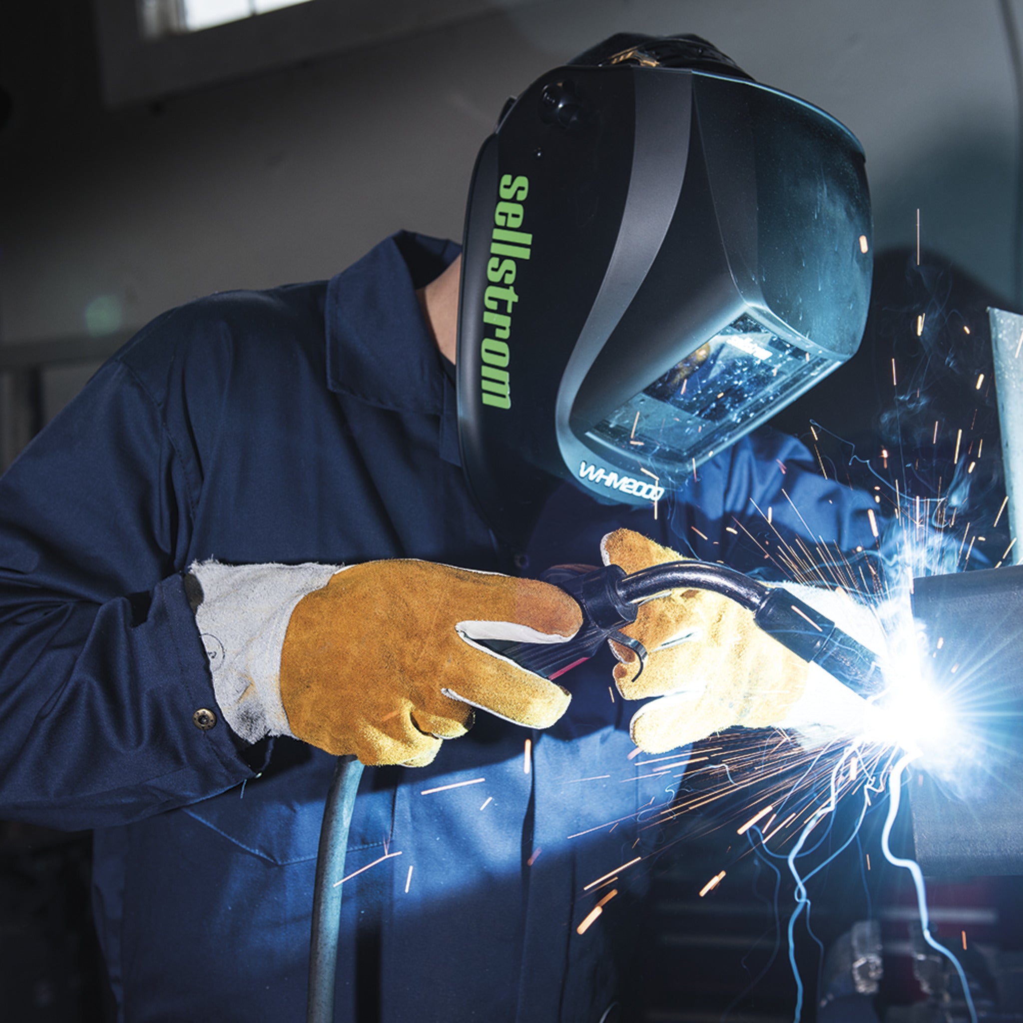 Sellstrom Advantage Plus Series Welding Helmet with Large ADF Personal Protective Equipment - Cleanflow