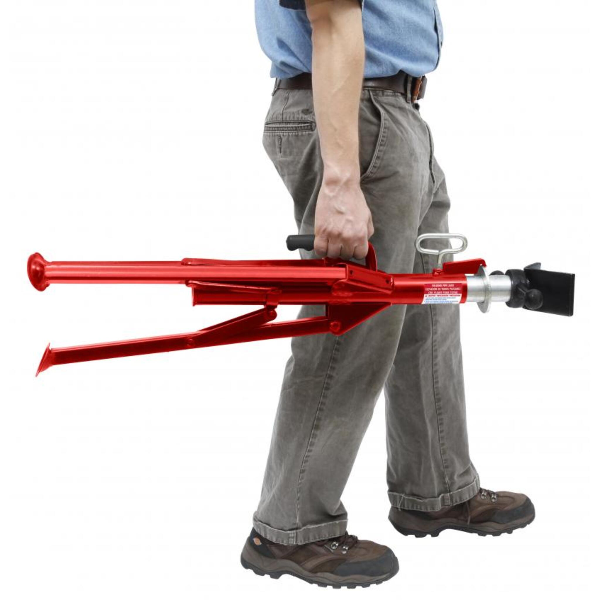 Reed JFV Folding V-Head Pipe Jack Pipe Tools - Cleanflow