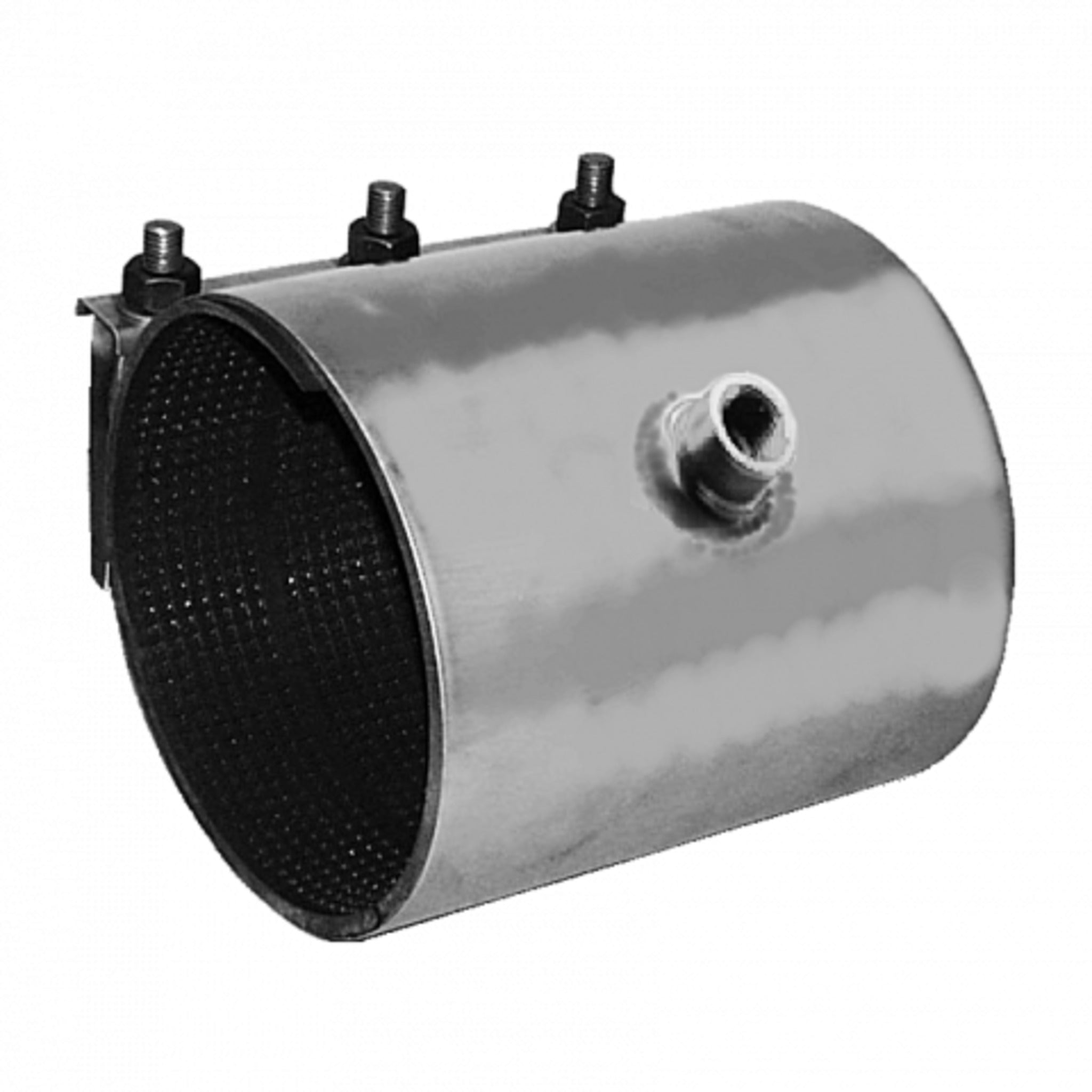 Robar Single Section 5616 Series All Stainless Tapped Repair Clamps | 12" Length | CC Threaded Tap Waterworks Products - Cleanflow