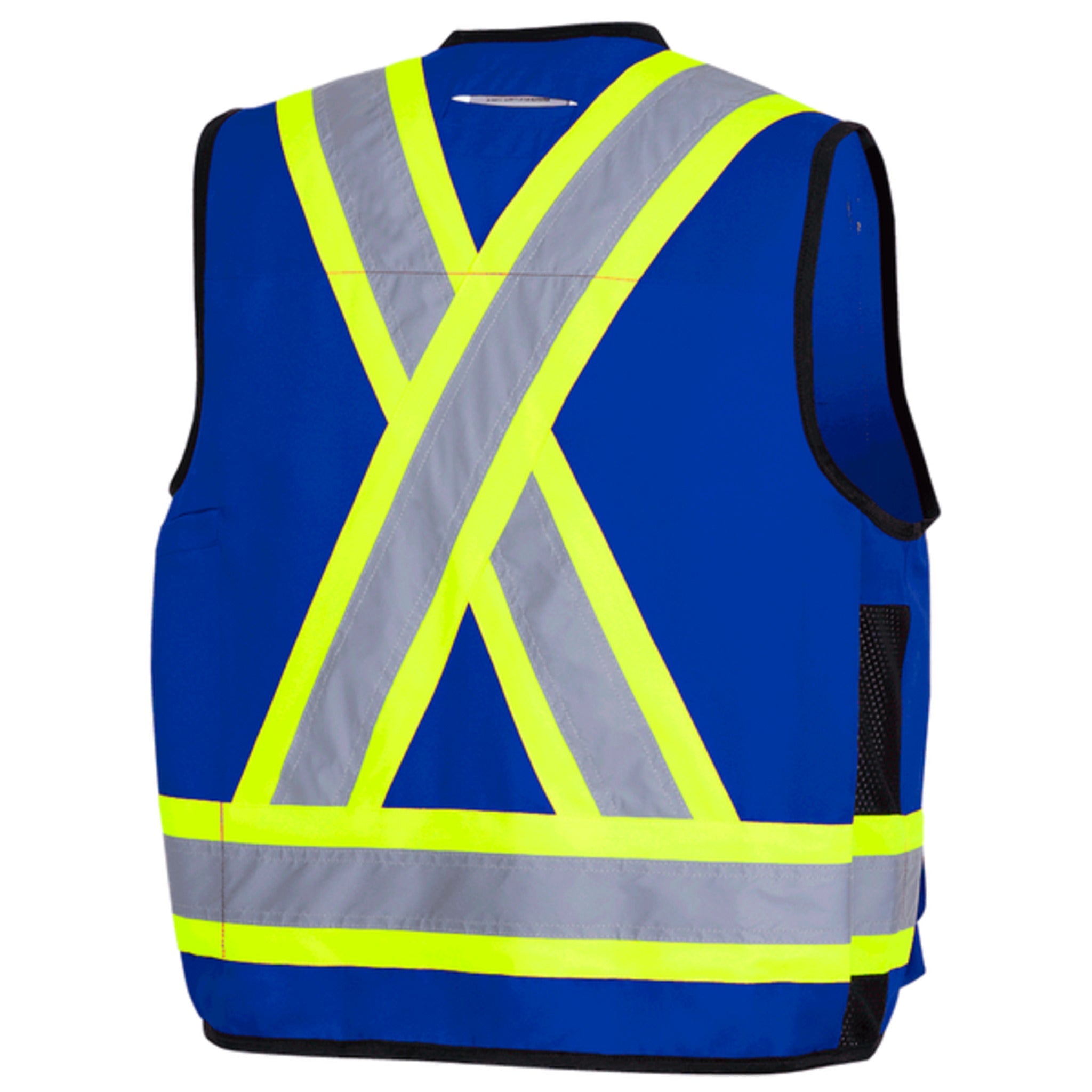 Pioneer Men's Hi Vis Safety Surveyor Vest | 150D Woven Twill Poly | CSA/ANSI Certified, StarTech Reflective, Multi-Pocket, Brass Closure (Models 6693, 6692, 6683, 6692N & 6692BK) | Sizes S–4XL - Items
