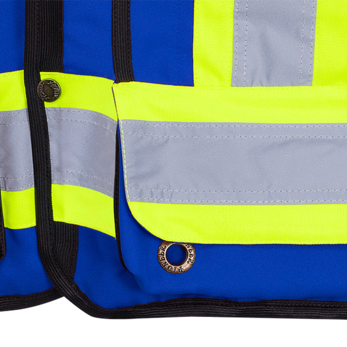 Pioneer Men's Hi Vis Safety Surveyor Vest | 150D Woven Twill Poly | CSA/ANSI Certified, StarTech Reflective, Multi-Pocket, Brass Closure (Models 6693, 6692, 6683, 6692N & 6692BK) | Sizes S–4XL - Items