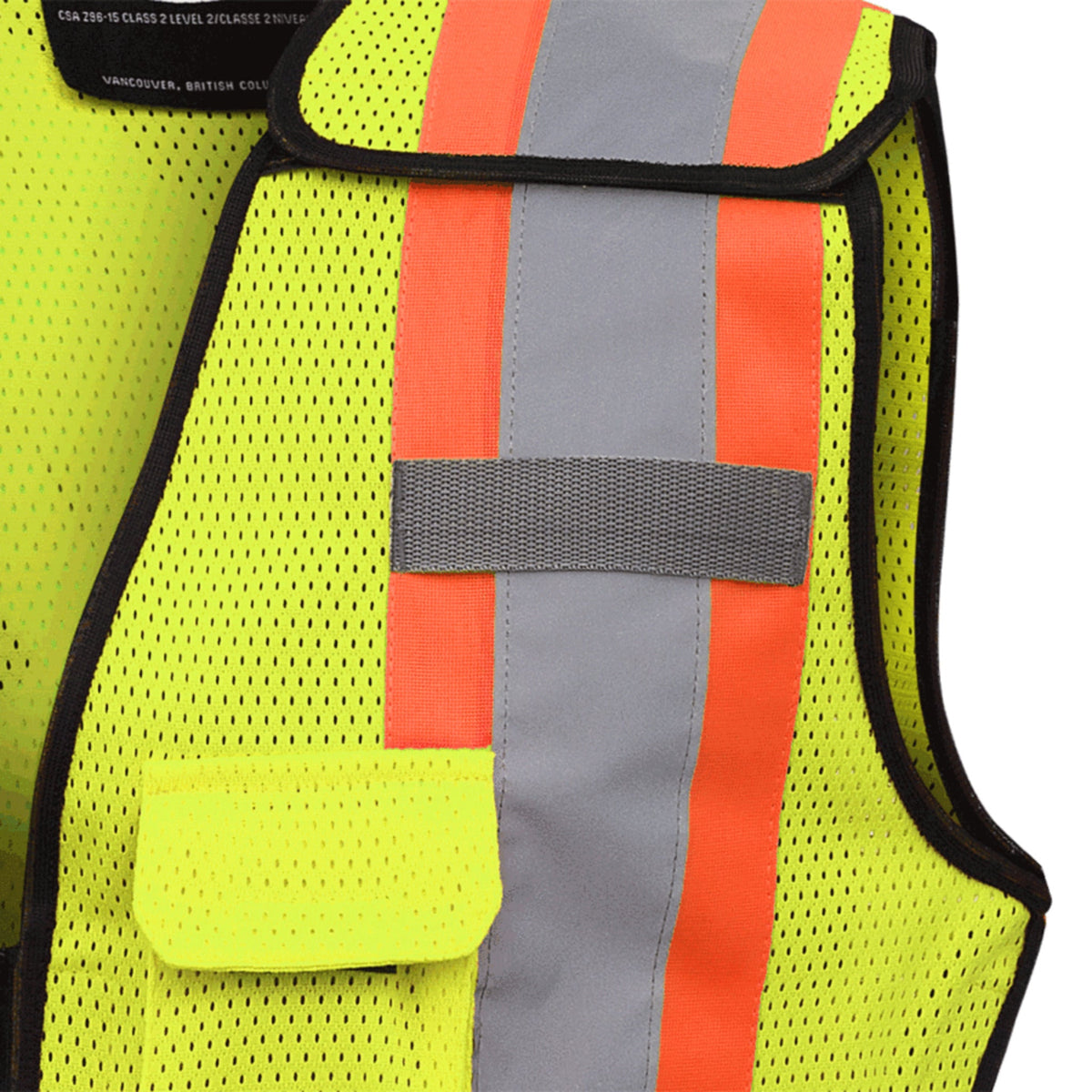 Pioneer Women's Hi Vis Safety Vest, CSA Poly Mesh, Breathable, Tear-Away, Reflective, Multi-Pocket, Zipper Front – Enhanced Visibility & Comfort | Sizes XS-XL - Items