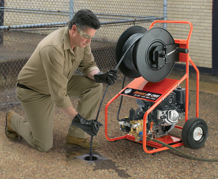 General JM-2900-B Portable 13 HP Honda Engine Sewer Jetter Drain Cleaner Package with 200' Hose, Vibra-Pulse, Nozzle Set & Accessory Kit