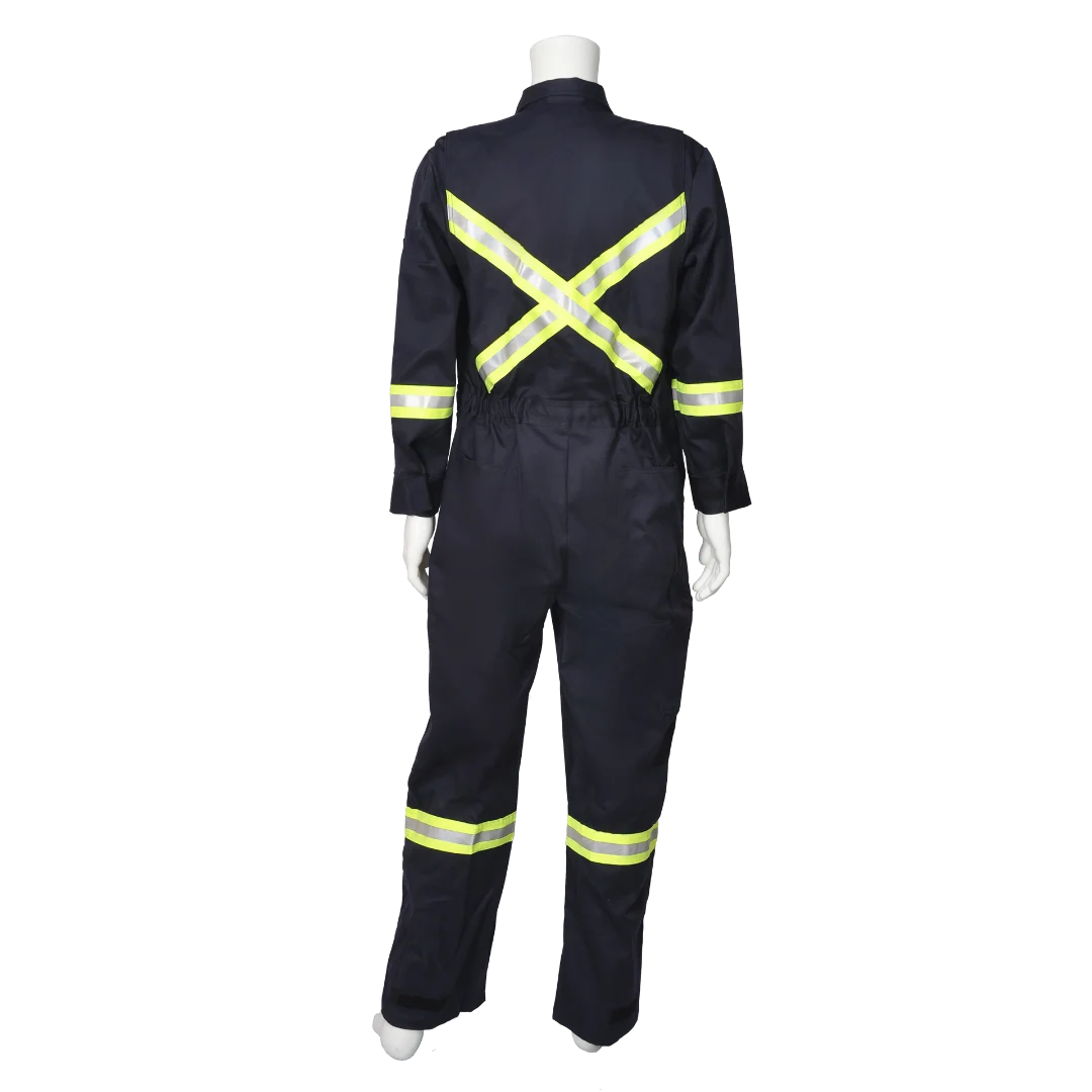 Viking® Firewall FR® 40579 Striped Coveralls | High-Visibility, NFPA 2112 Compliant, “Oil Patch” Reflective, for Hazardous Jobs | Sizes SR–5XLT