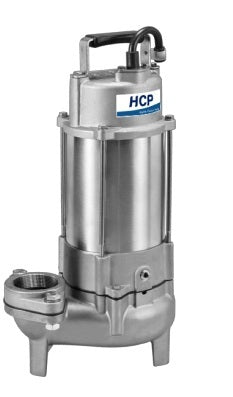 HCP Model 50SFU2.4A 2" Industrial Stainless Steel Submersible Effluent Pump | 1/2 HP | Single and Three Phase Power Options