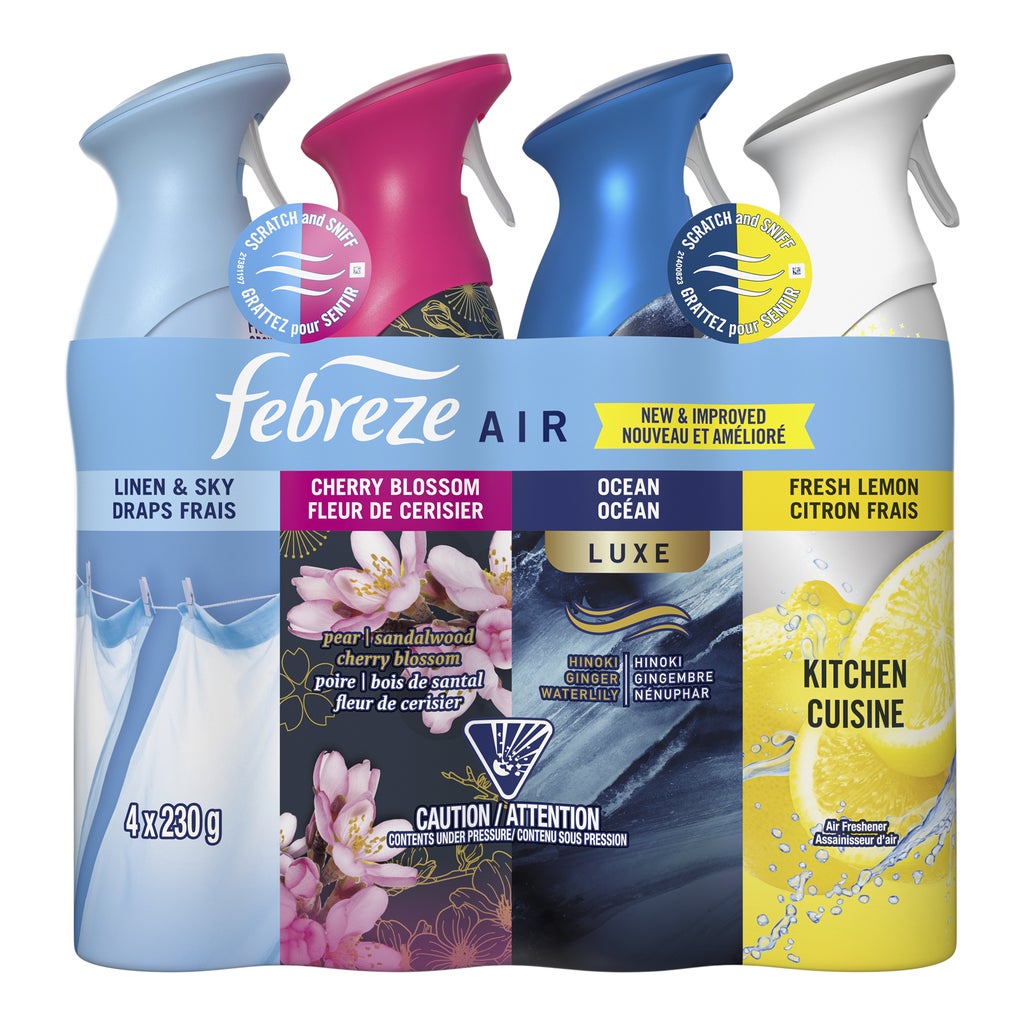 Febreze Air Refresher Variety Pack - 230 g Cans - Pack of 4