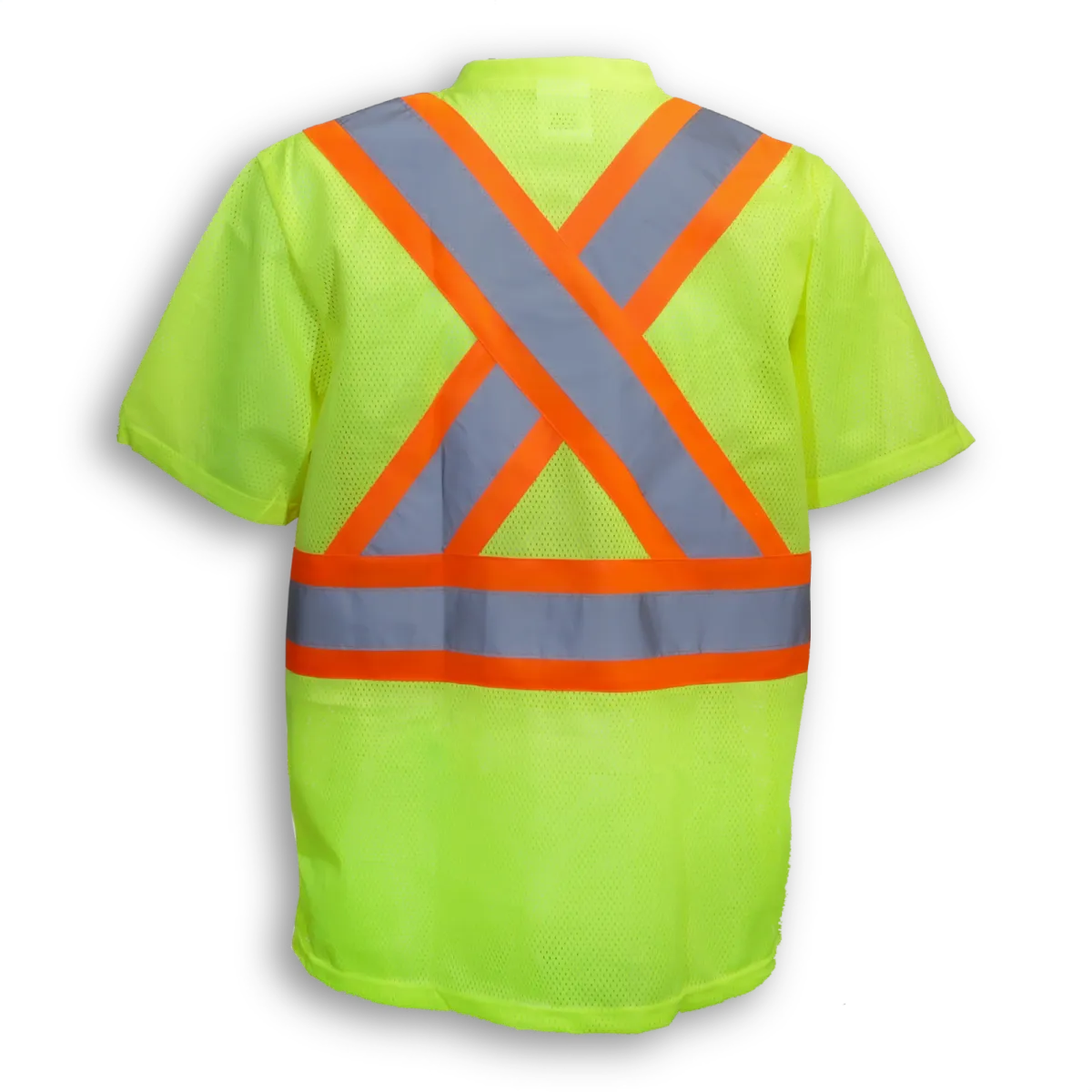Big K BK095 Men’s Hi-Vis Mesh V-Neck Safety T-Shirt