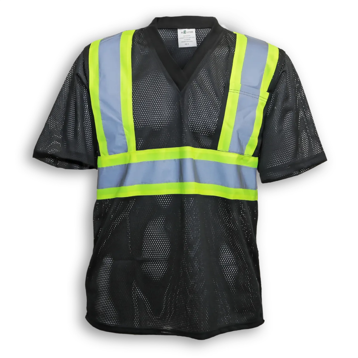 Big K BK095 Men’s Hi-Vis Mesh V-Neck Safety T-Shirt