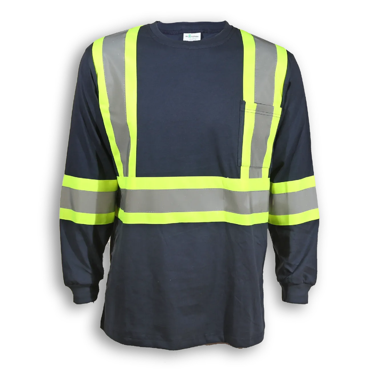 Big K BK6980 Men's 100% Cotton Hi-Vis Traffic Safety T-Shirt