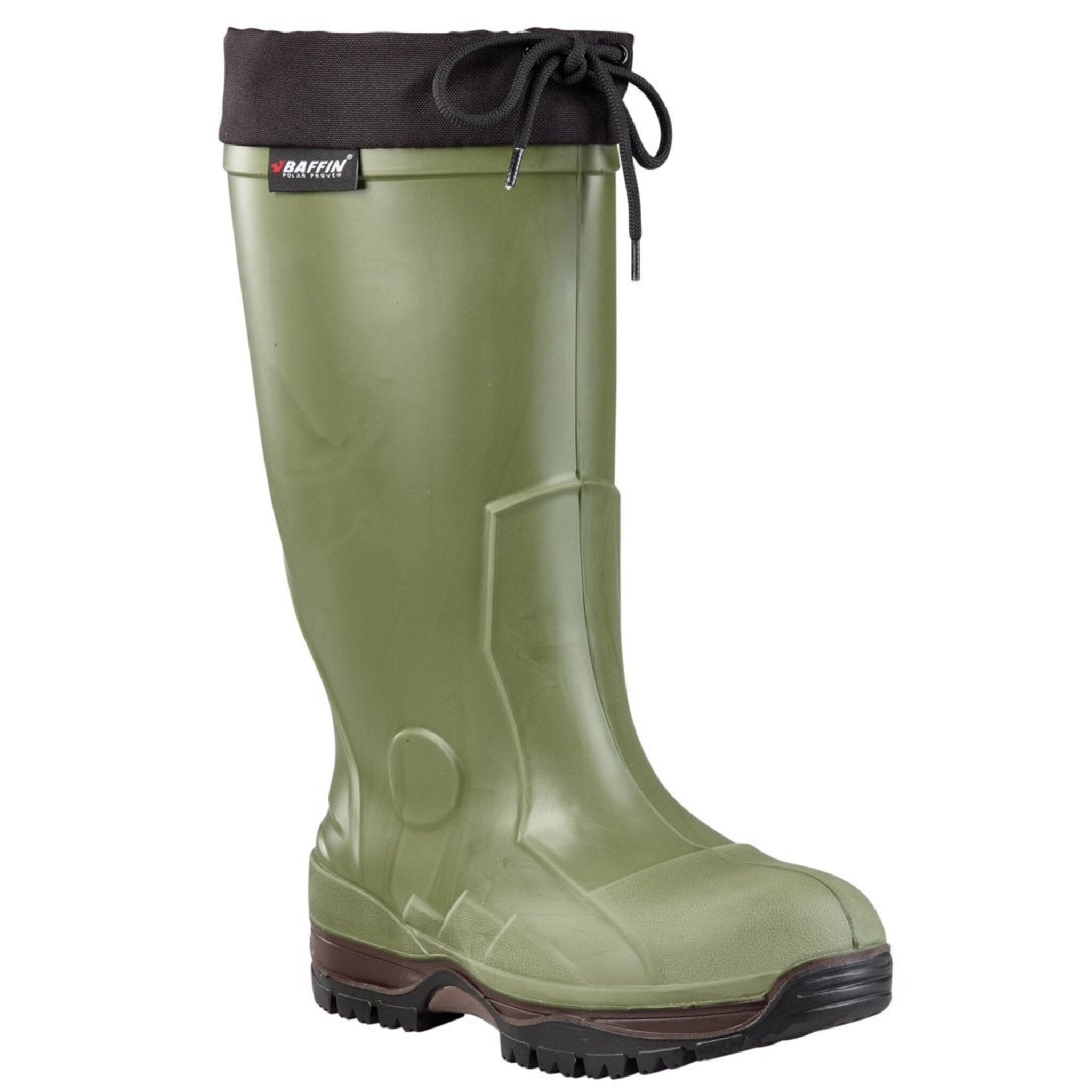 Tall slip-on hunting and farm boots in lightweight PU rubber with Polar Rubber™ outsole