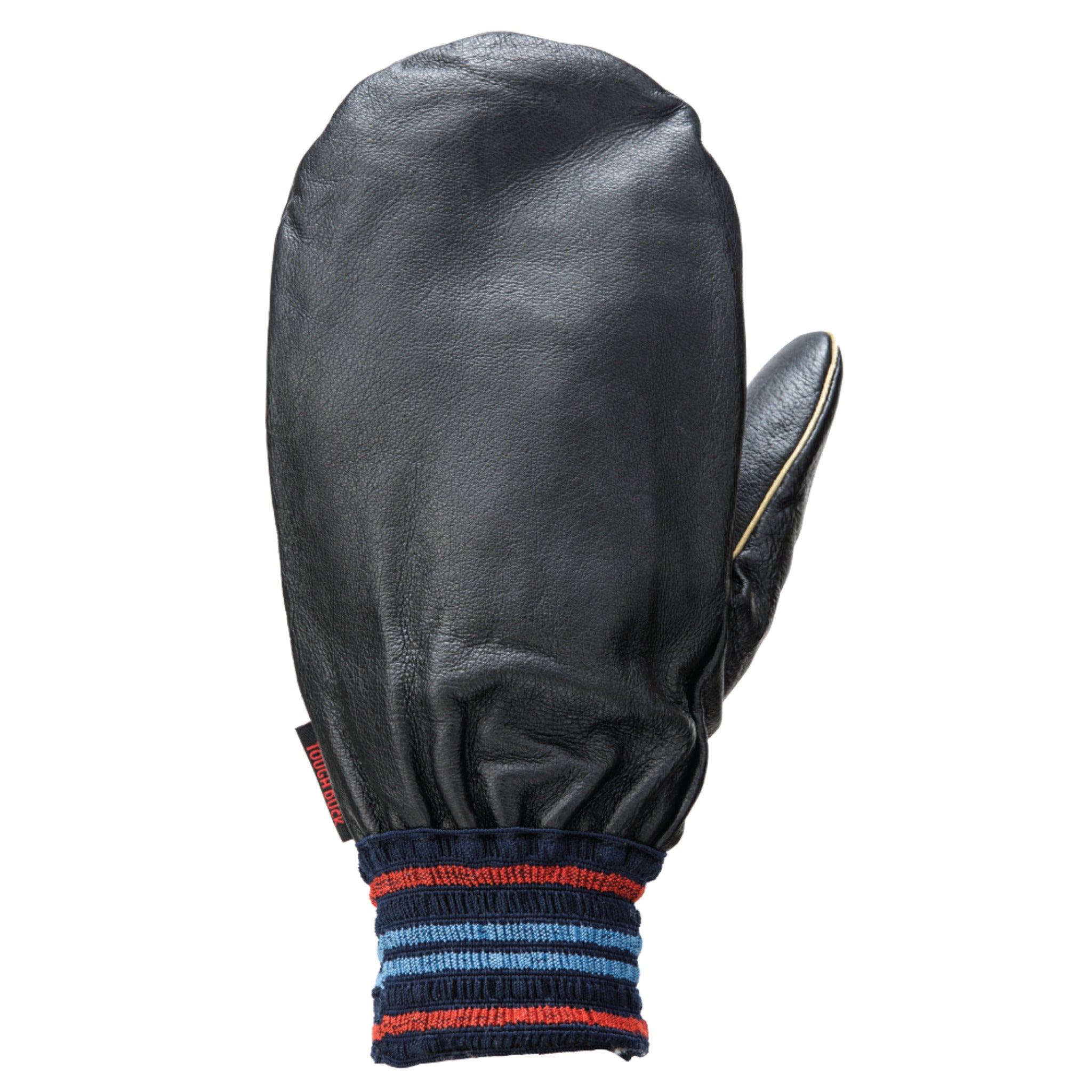 Black Elastic Cuff, Genuine Leather, Sizes M-XL