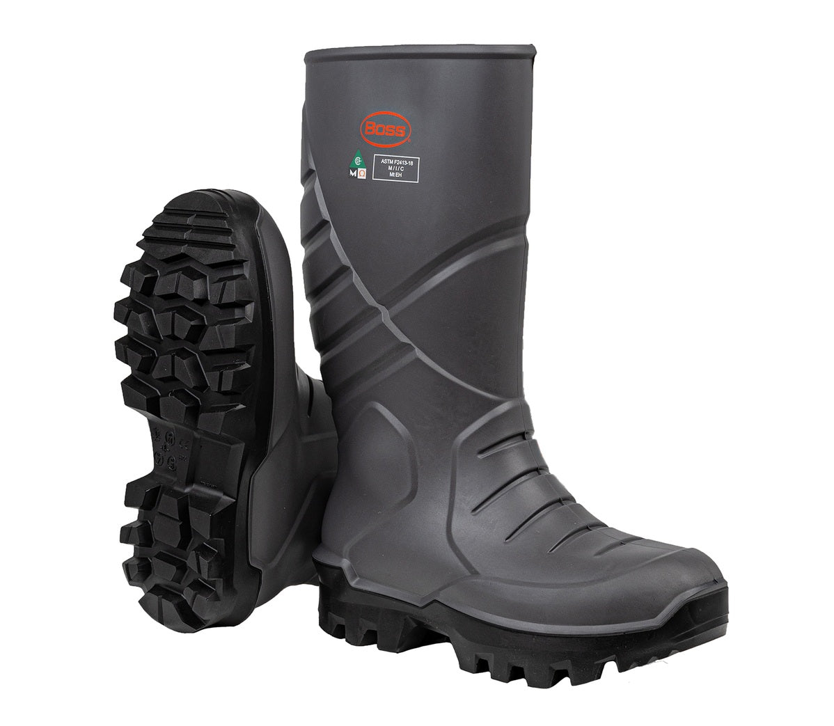 Boss® Thermal Polyurethane Safety Boots with Steel Toe and Internal Met Guard