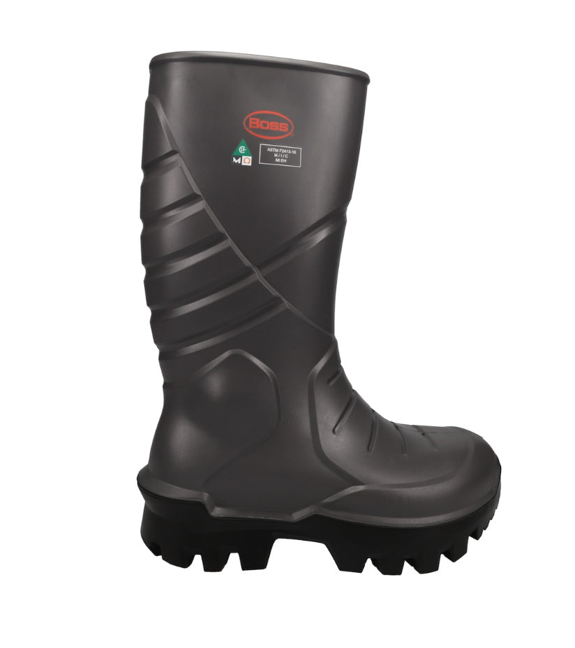 Boss® Thermal Polyurethane Safety Boots with Steel Toe and Internal Met Guard