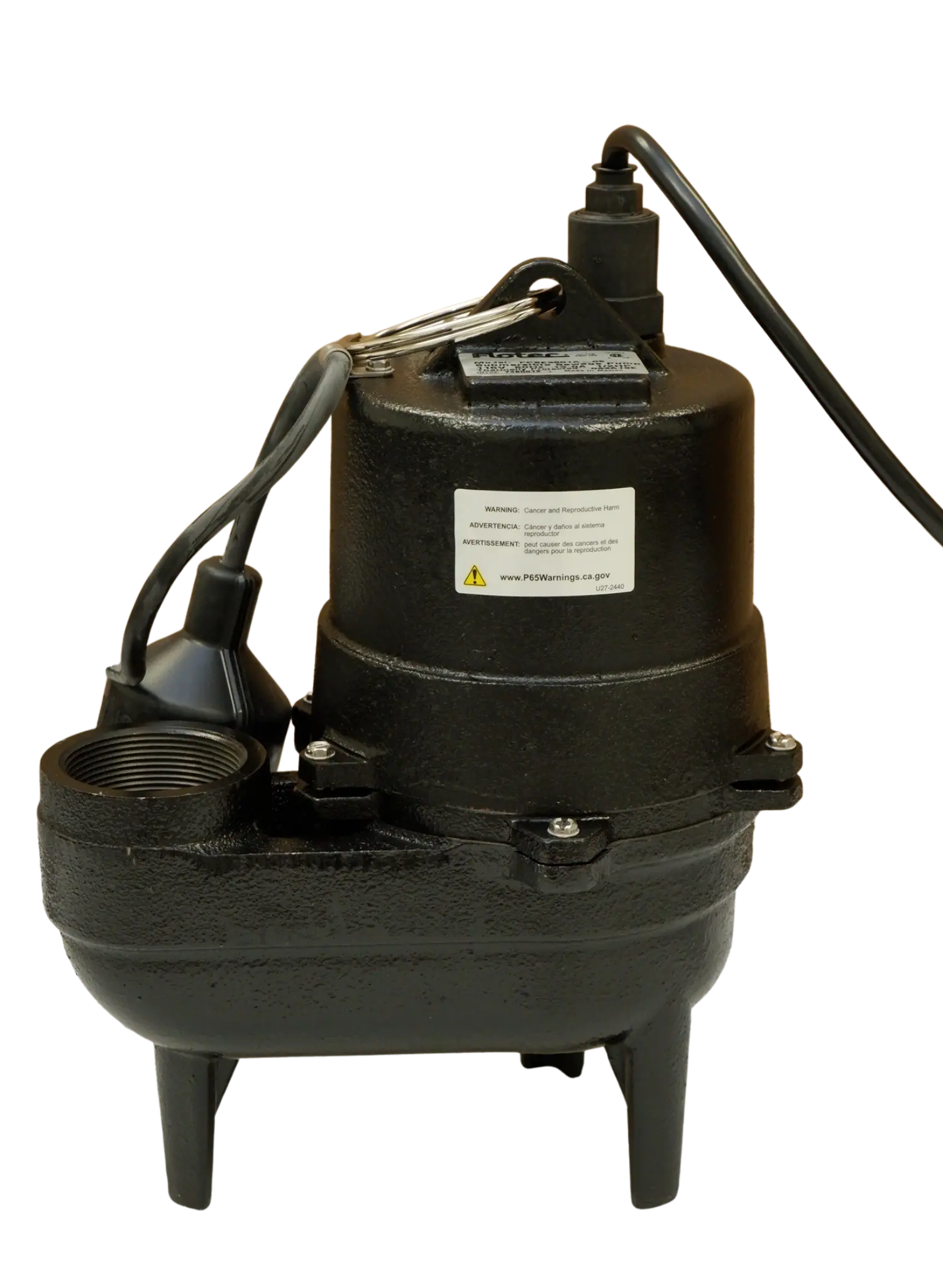 Flotec FPSE3601A Sewage Ejector Pump – 1/2 HP, 115V, Cast Iron