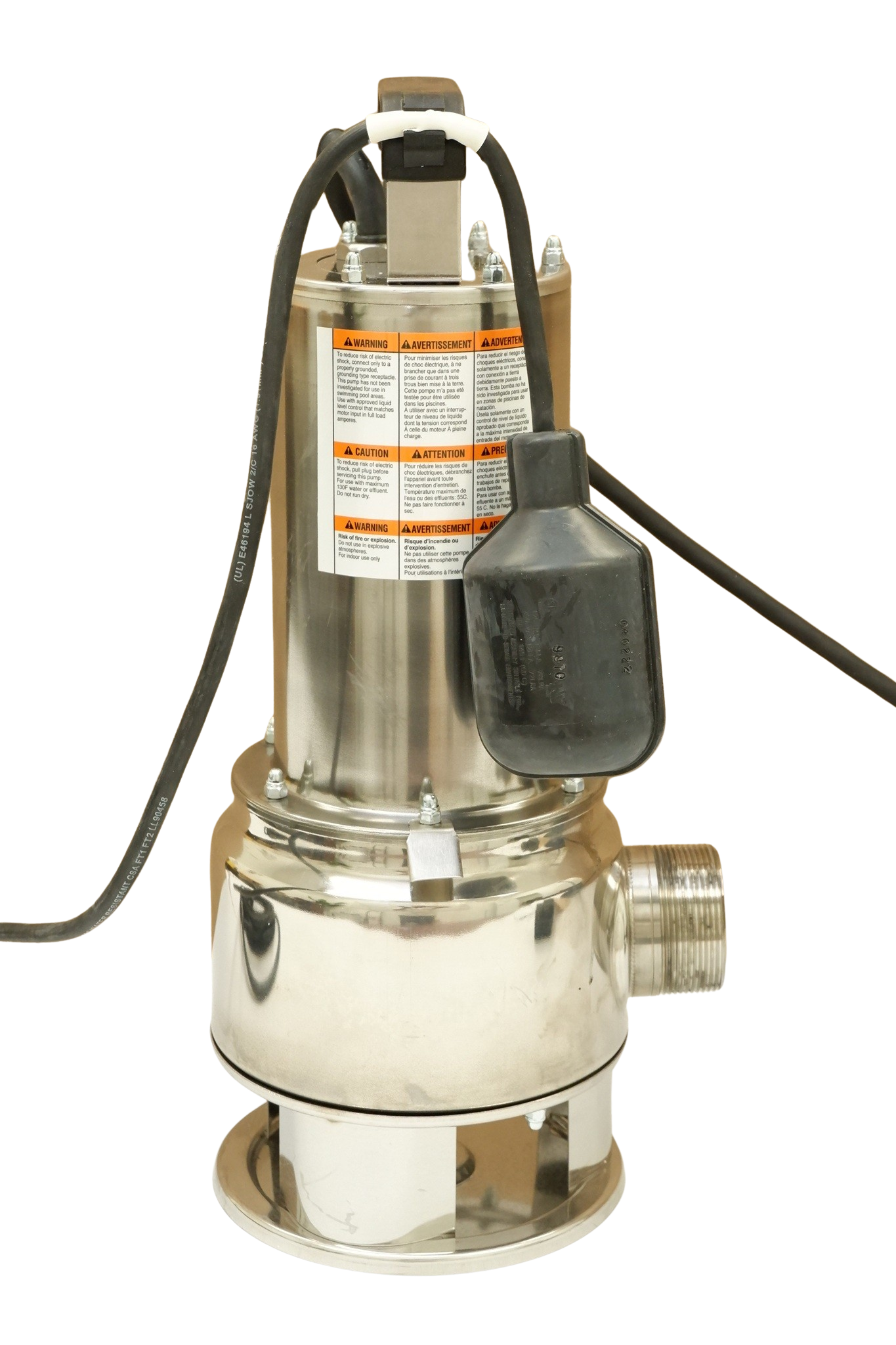 Flotec FPSES2700A 3/4 HP Stainless Steel Sewage Ejector Pump