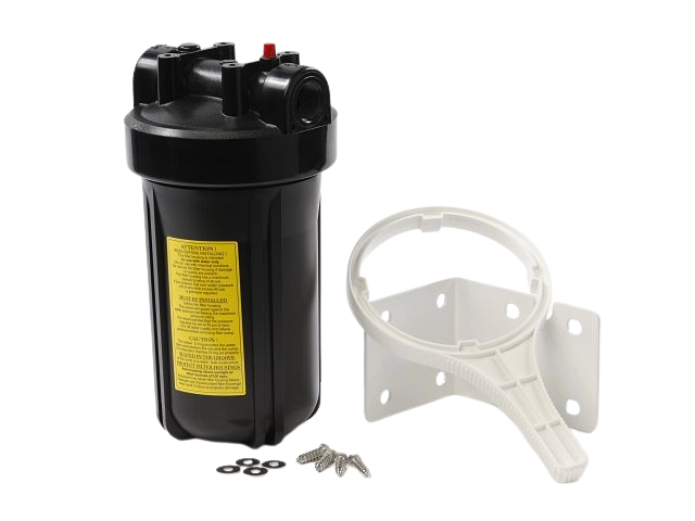 Big Blue Water Filter Housing in Black and Clear