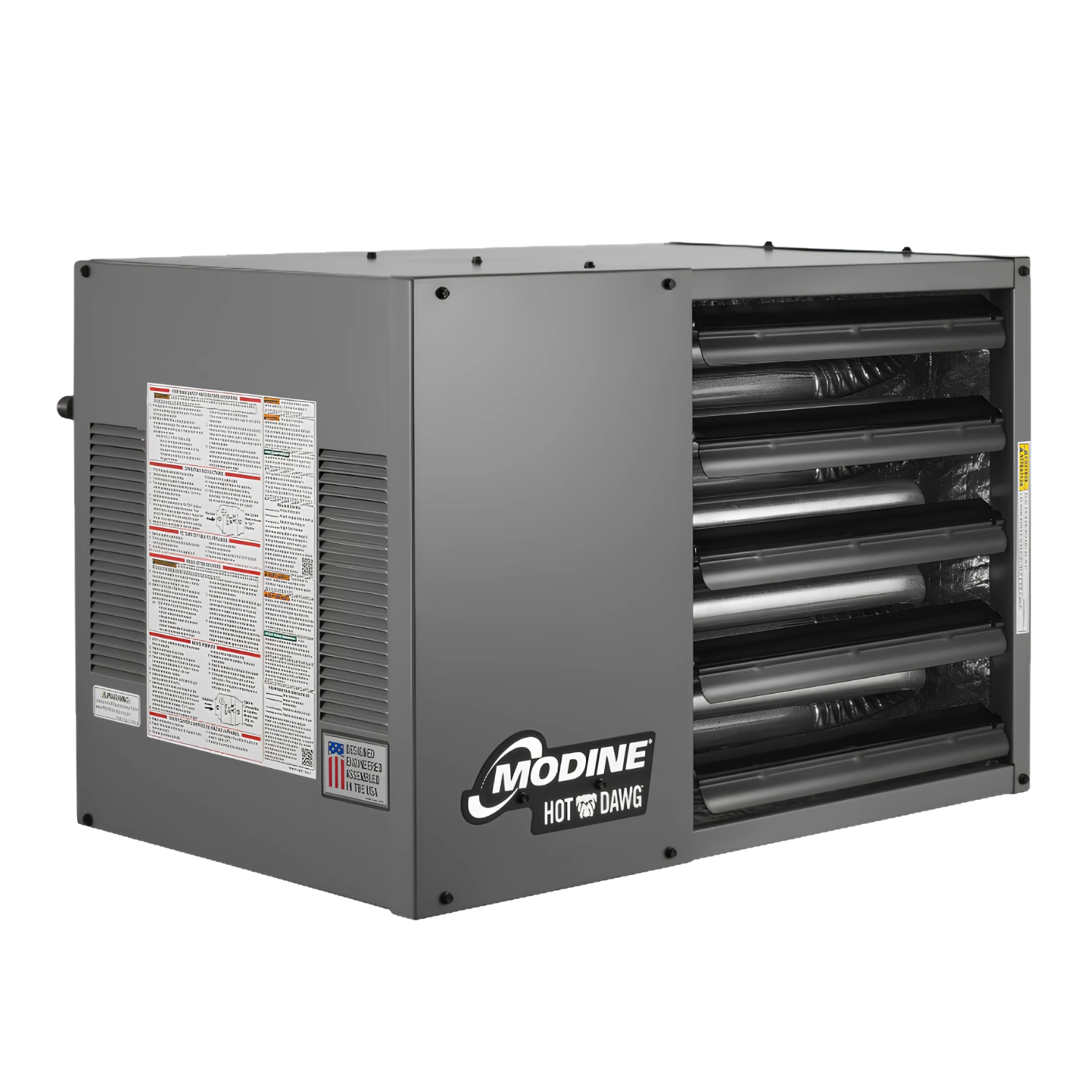 Modine HD75 Hot Dawg Power-Vented Natural Gas Unit Heater - 75,000 BTU, 115V, Aluminized Steel