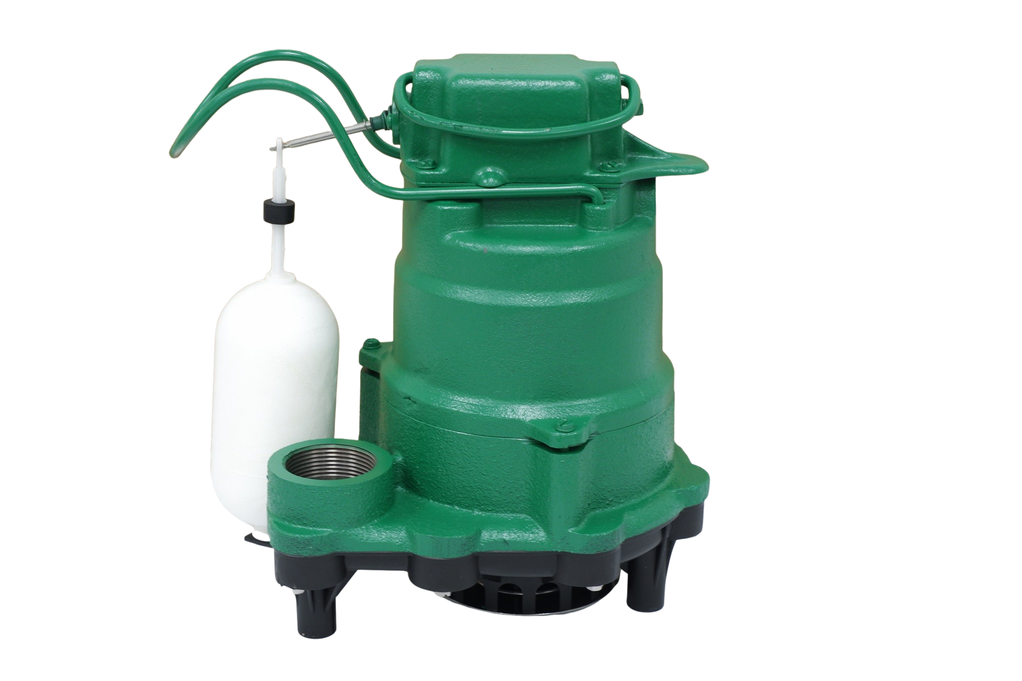Hydromatic HP33 1/3 HP Cast Iron Sump Pump with Vortex Impeller for Small Diameter Pits | 48 GPM | 10" Minimum Sump Diameter | Thermal Protection