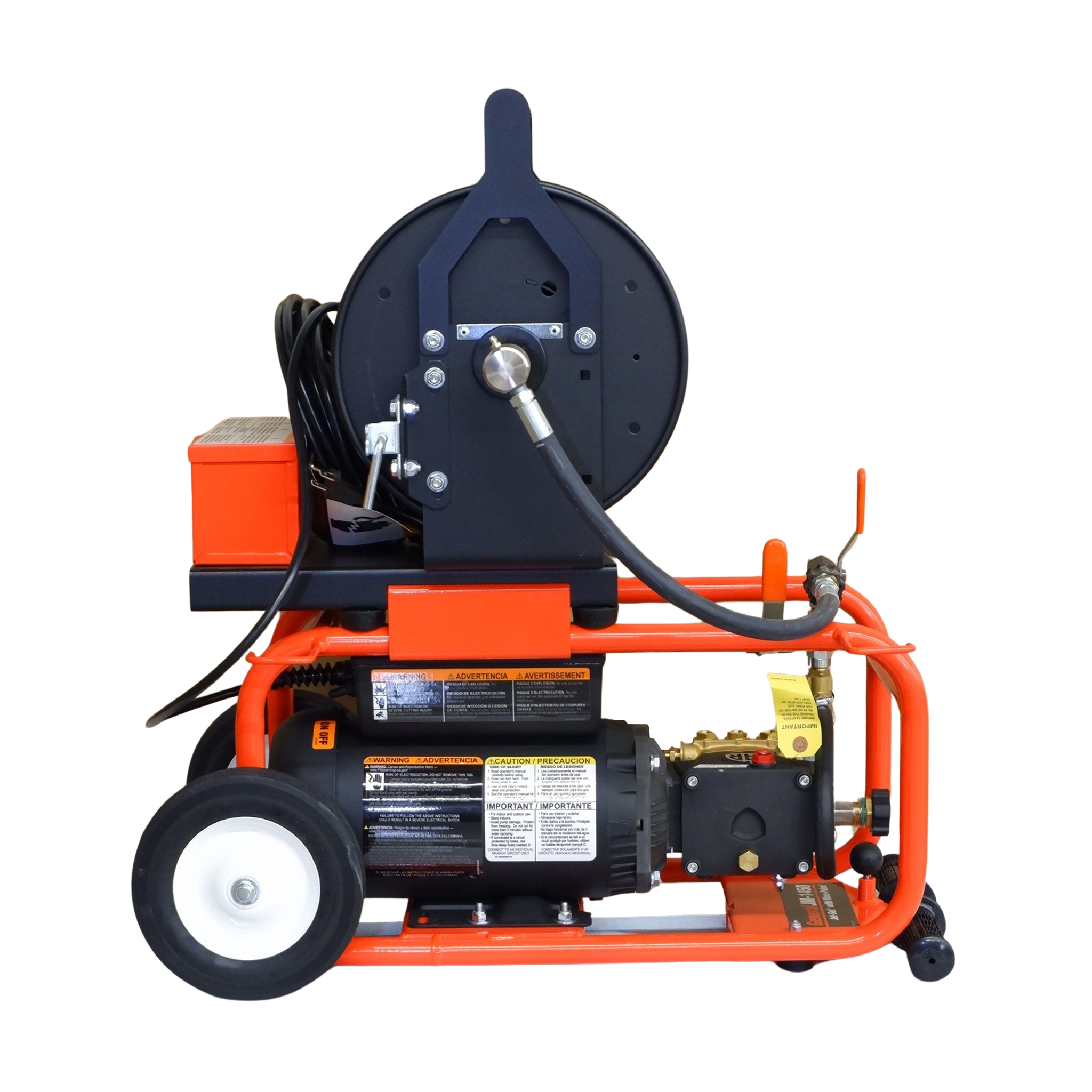 General JM-1450-A Electric Drain Jetter – 1500 PSI, 1.7 GPM, 1.5 HP, Vibra-Pulse, GFCI, 150 ft Hose, Compact Portable Water Jet for 1-1/2" to 4" Lines