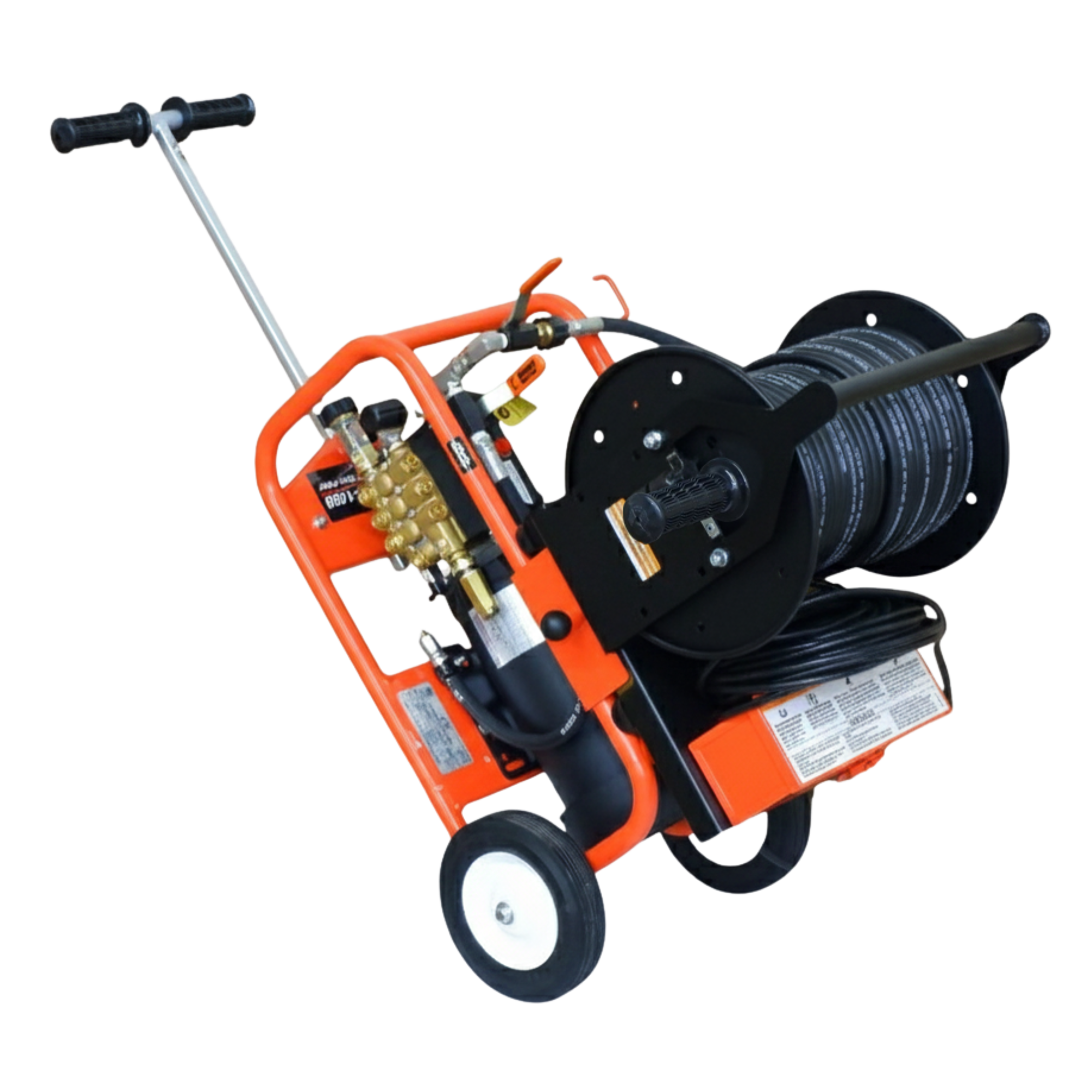 General JM-1450-A Electric Drain Jetter – 1500 PSI, 1.7 GPM, 1.5 HP, Vibra-Pulse, GFCI, 150 ft Hose, Compact Portable Water Jet for 1-1/2" to 4" Lines