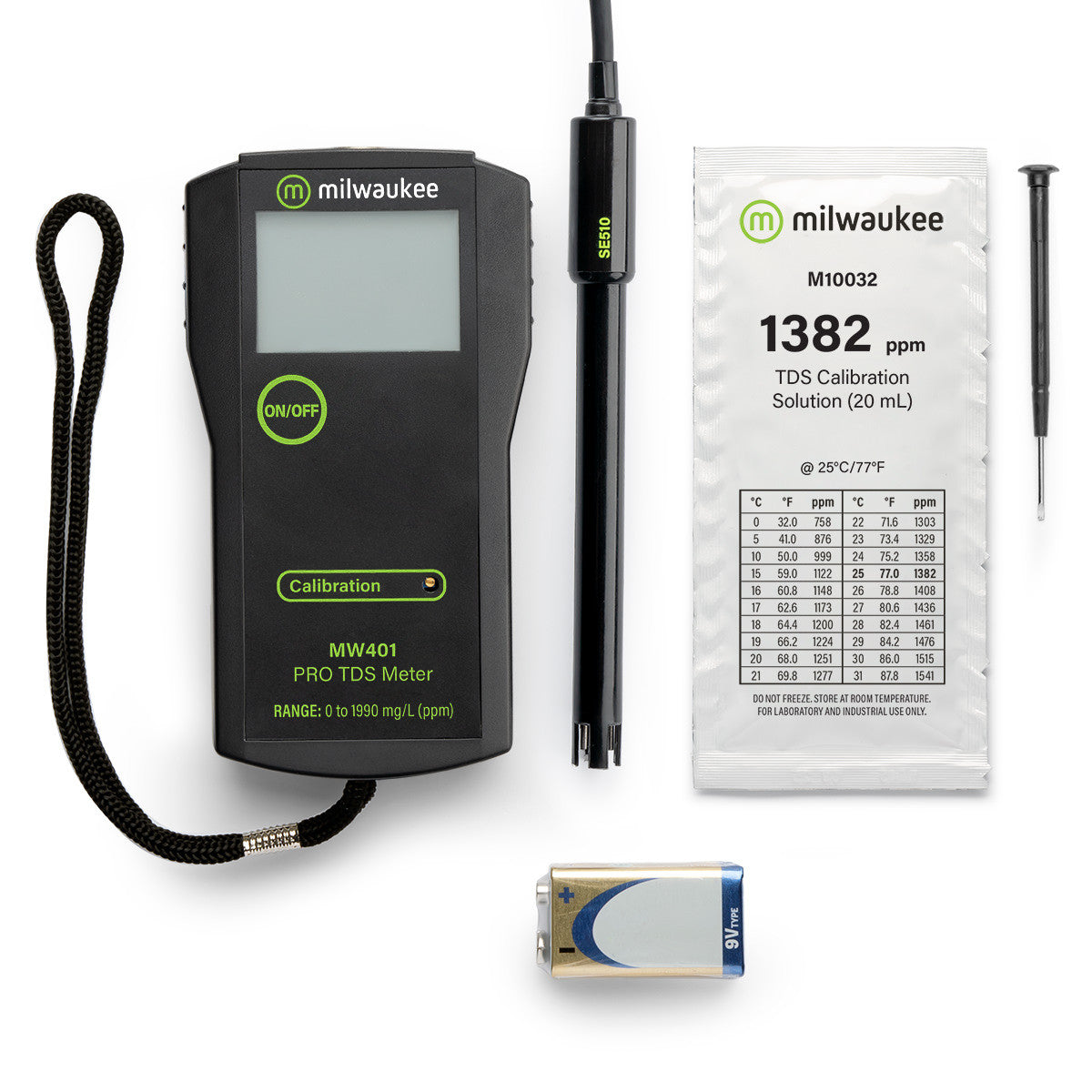 Milwaukee MW401 PRO Low Range Portable Total Dissolved Solids (TDS) Meter