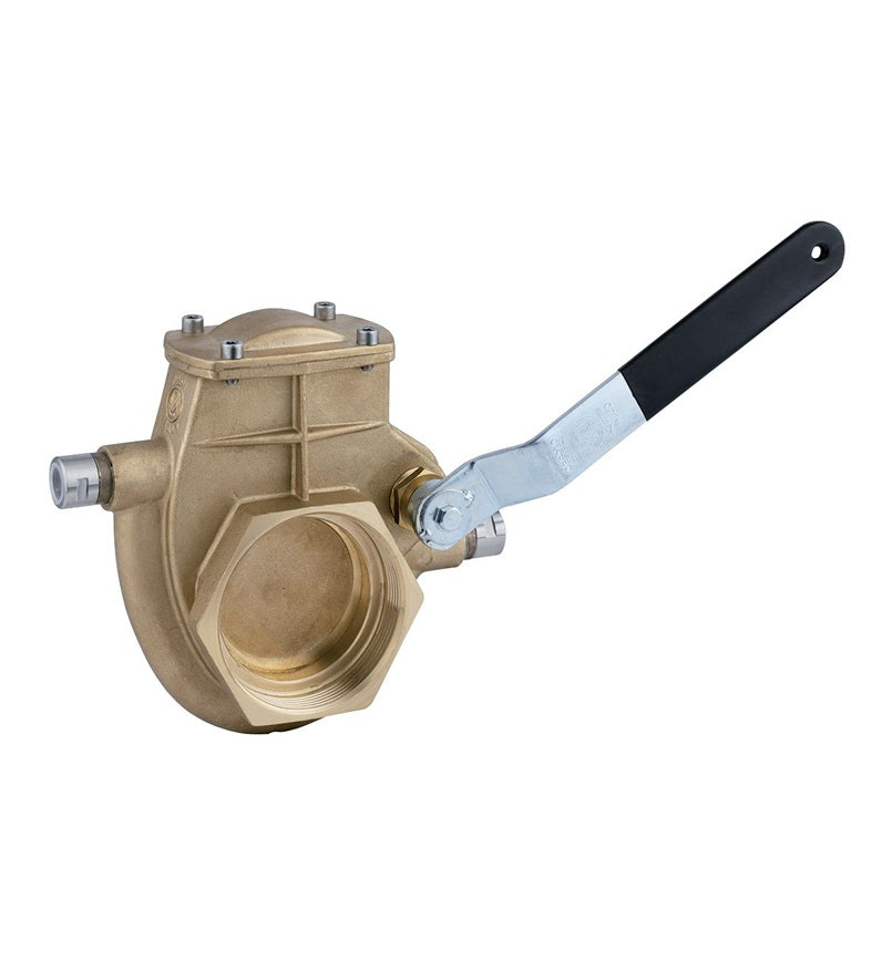 MZ Heated Brass Gate Valve Quick Opening Lever Knife Gate Style with Heat Jacket | Female NPT Threads | Ideal for Bulk Waste & High-Volume Fluid Transfer