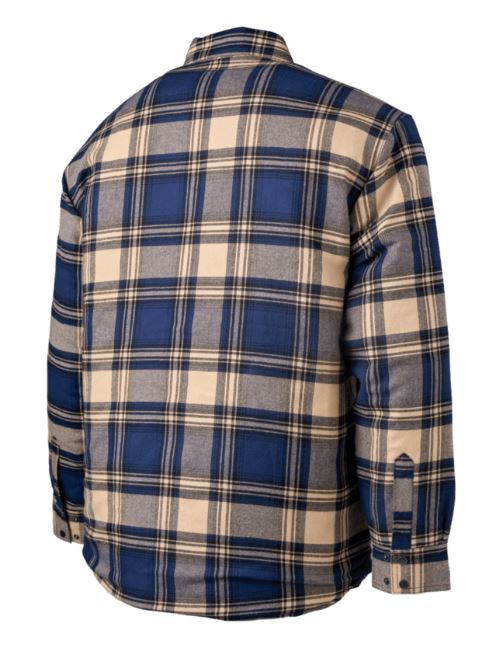 Tough Duck WS05 Men's Work Shirt - Cotton Flannel, Quilt Lined, Preshrunk, Snap Closure, Water-Repellent, Adjustable Cuffs, Durable | Sizes S-5XL