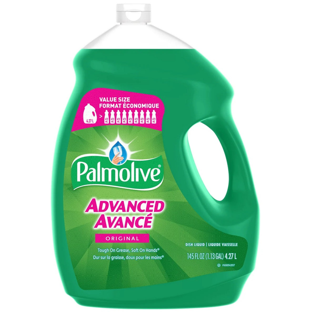 Palmolive Advanced Dish Liquid – 4.27 L Jug, Original Scent, Concentrated Grease-Fighting Dish Soap for Pots, Pans & Everyday Cleaning