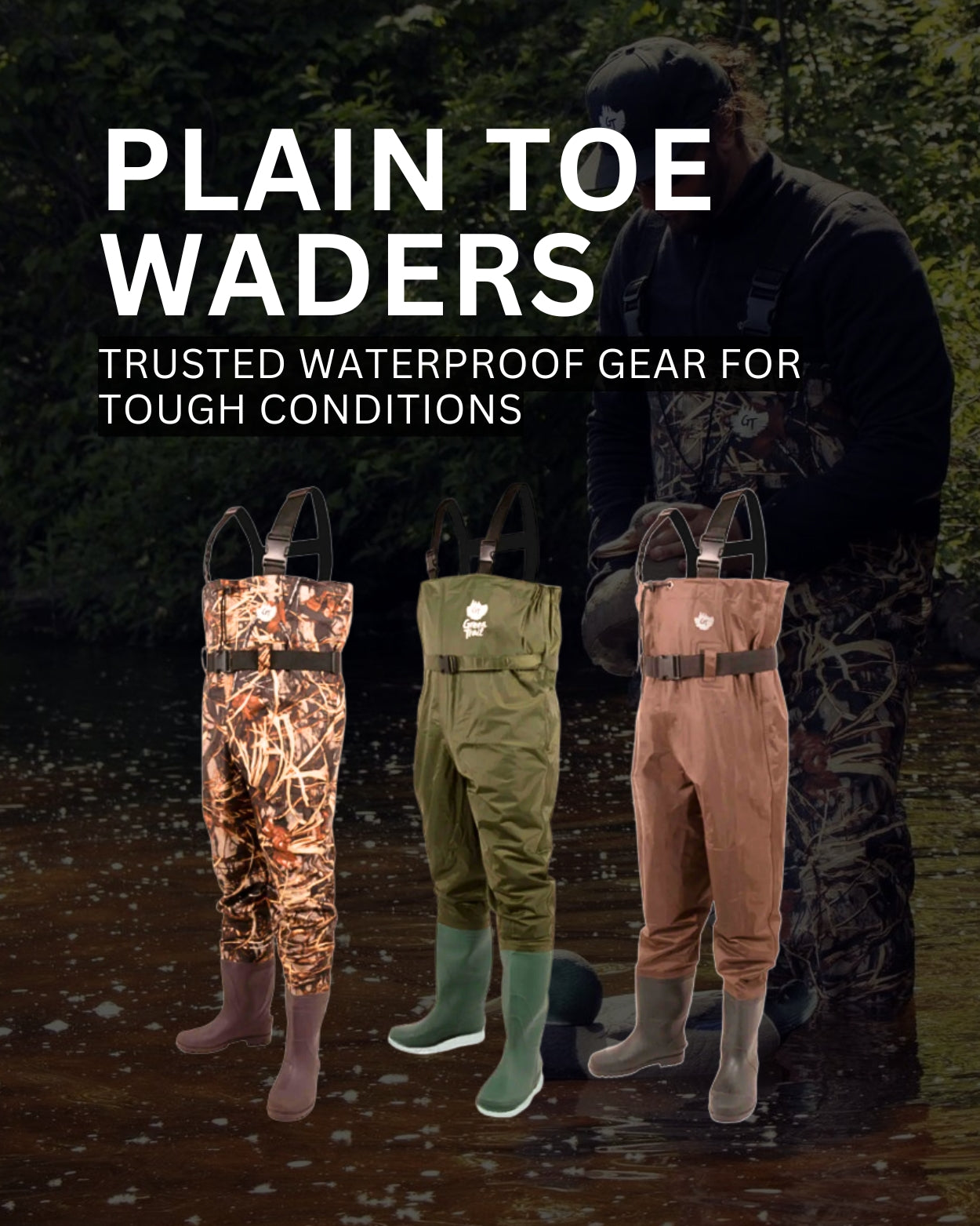 Plain Toe Waders Banner
