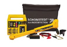 Schonstedt REX Pipe & Cable Locator – Compact, Retractable Utility Locator with 512Hz, 33kHz, 82kHz Active Frequencies, Sonde Mode & 5W Transmitter