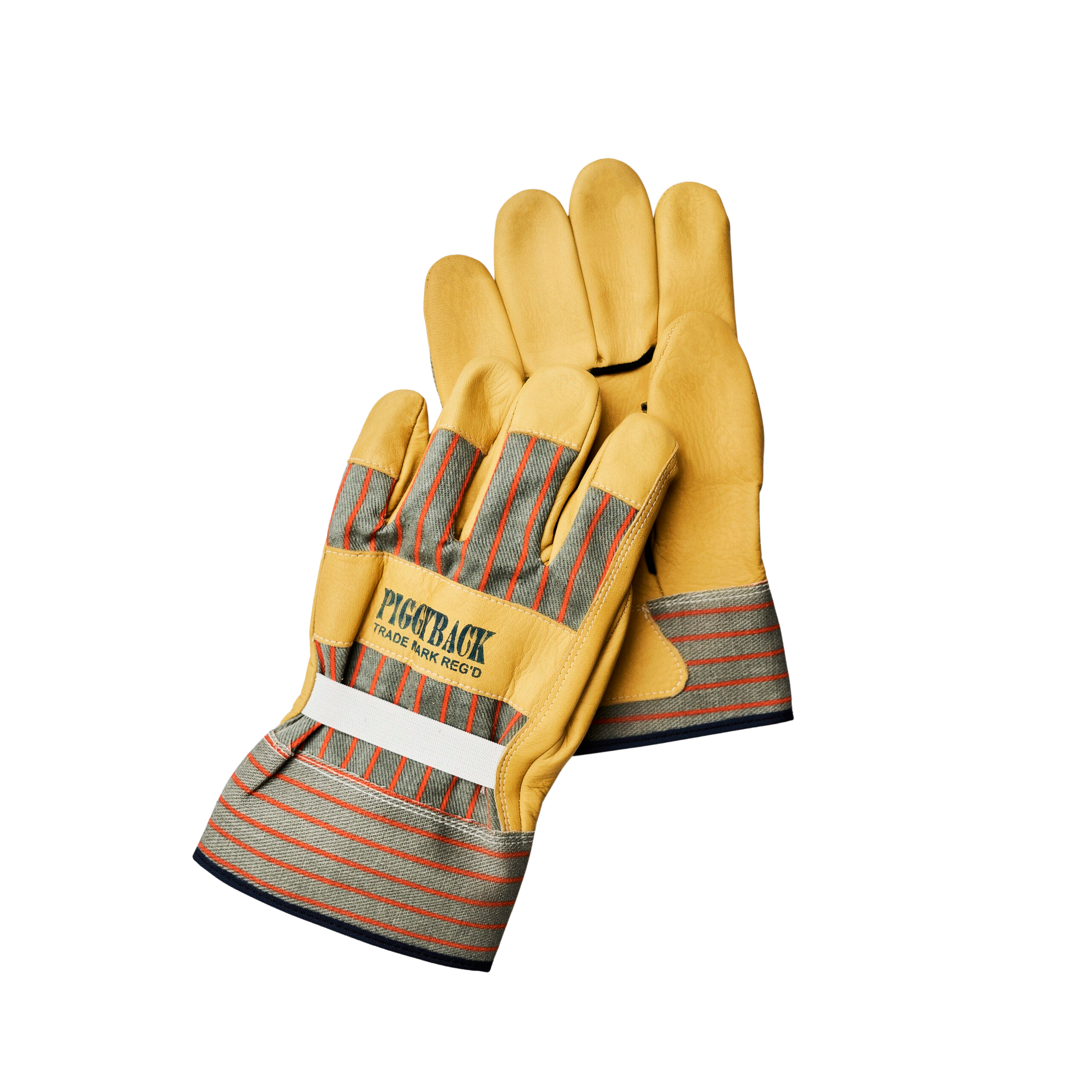 Unlined Cowhide Work Gloves with a Tough Rubberized Cuff