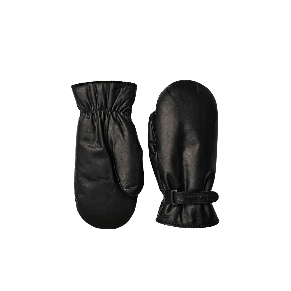 Men’s Triple-Layer Leather Mitt with Velcro Strap