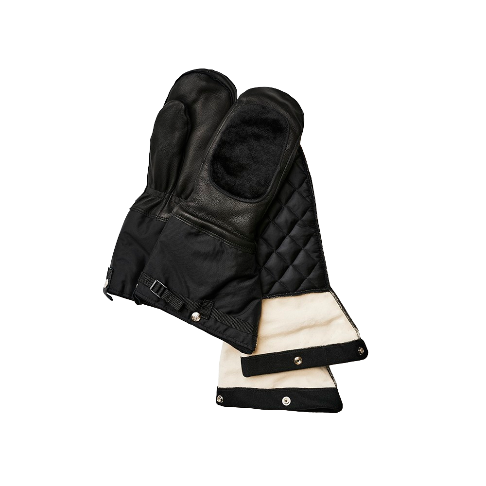 Goatskin Extreme-Cold Mitt With a Removable Wool-Serge Liner
